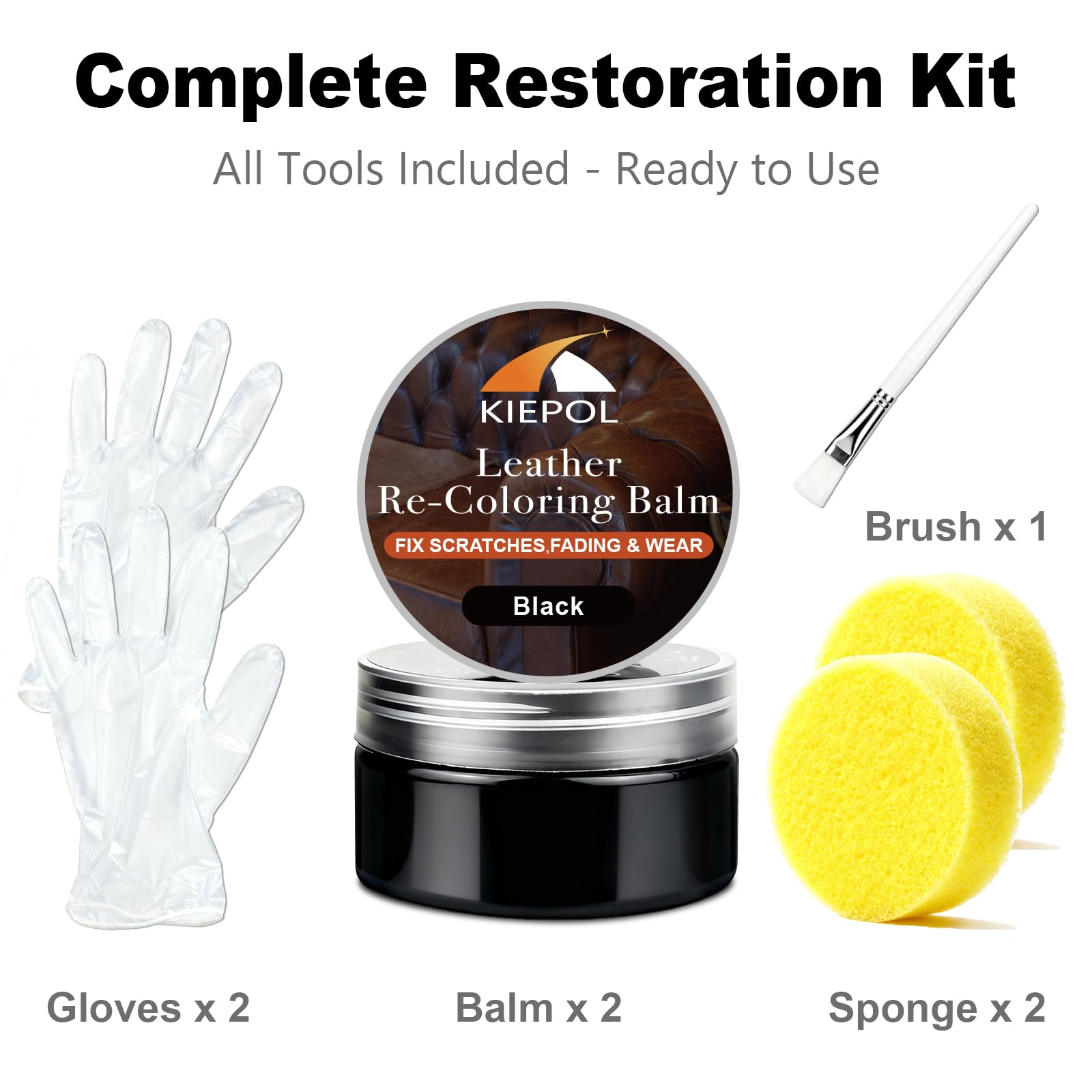 Black Leather Repair Kit