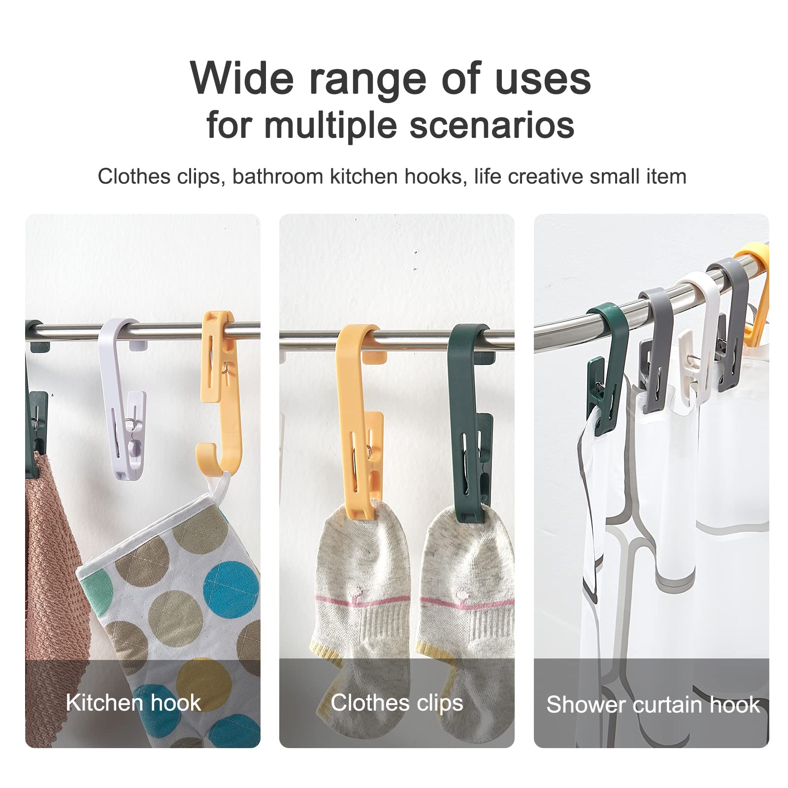 Large Clothes Pins Towel Clips (8 Count)