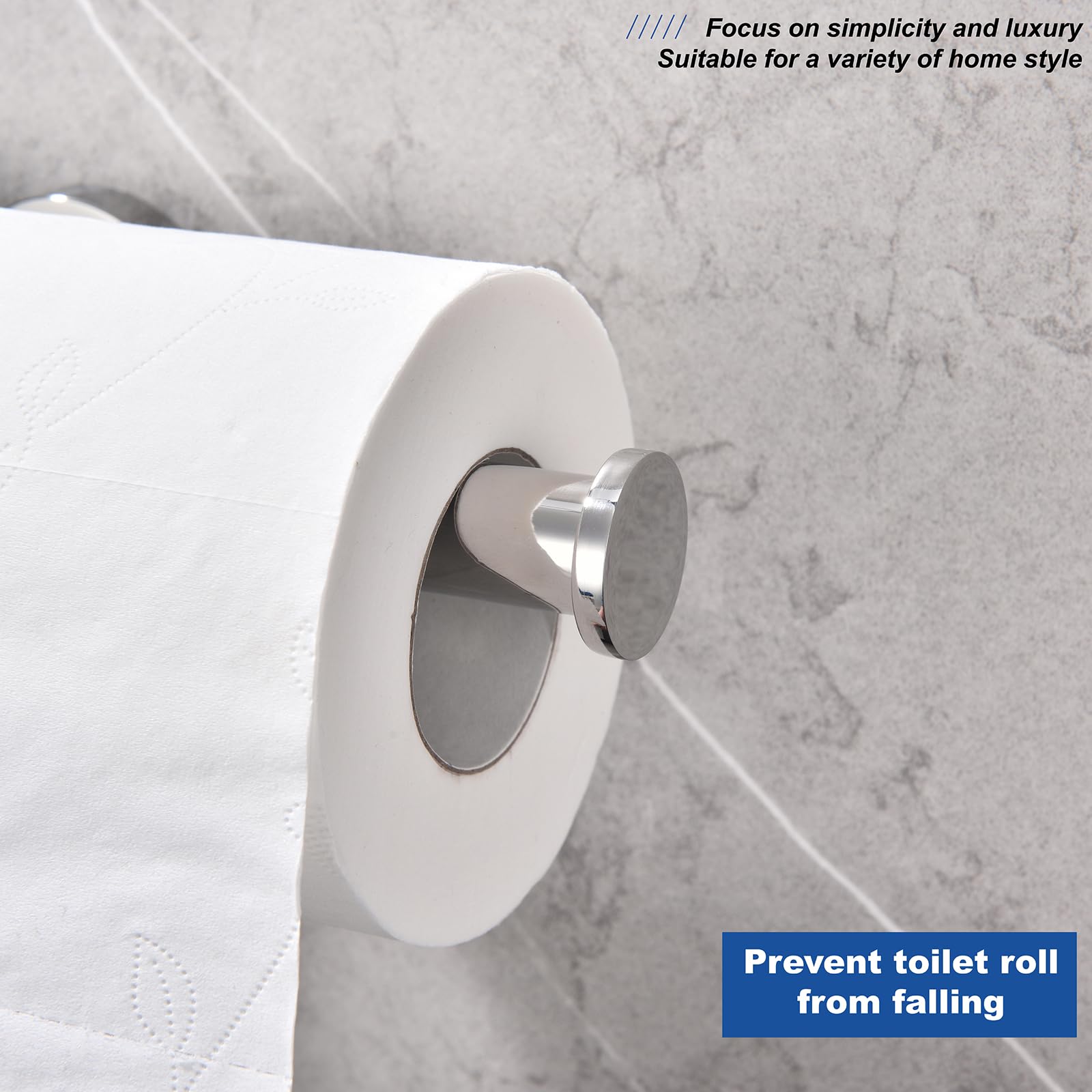 Polished Chrome Toilet Paper Holder SUS304 Stainless Steel