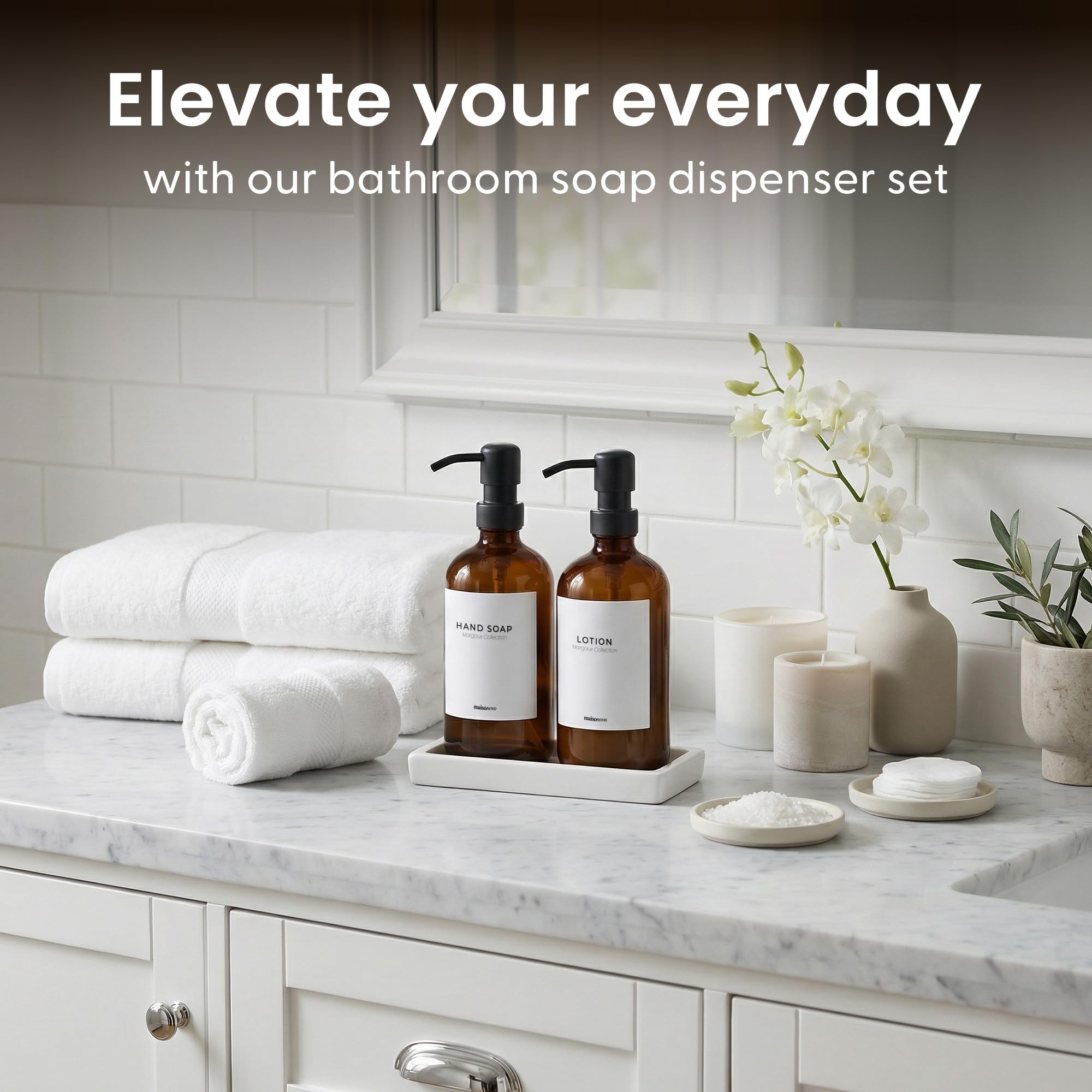 Bathroom Soap Dispenser Set (3 Count)