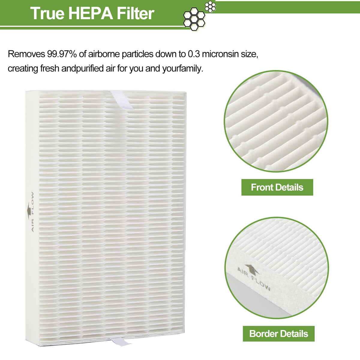 HPA300 HEPA Filter Replacement for Honeywell Air Purifier HPA300 Series