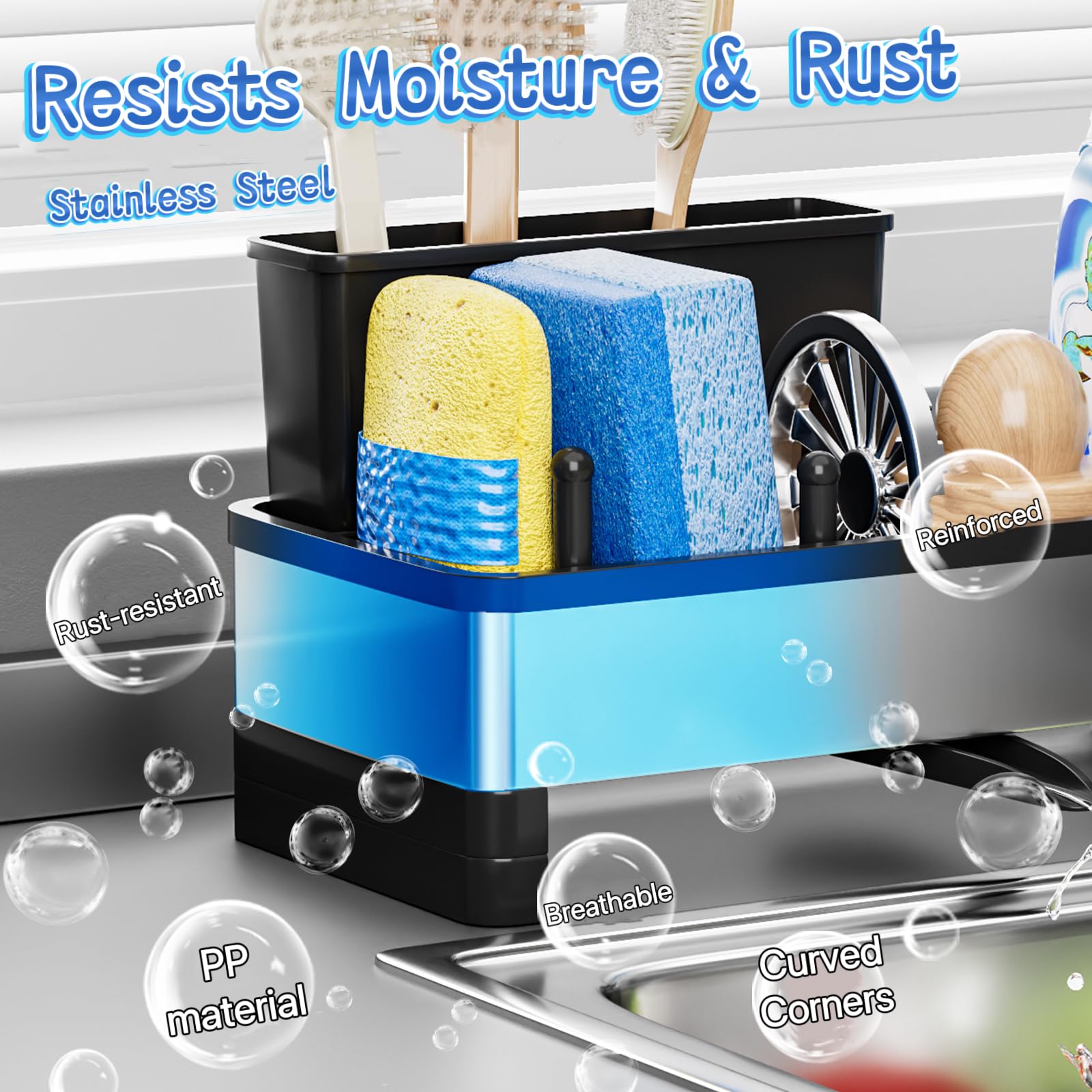 Sponge Holder for Kitchen Sink