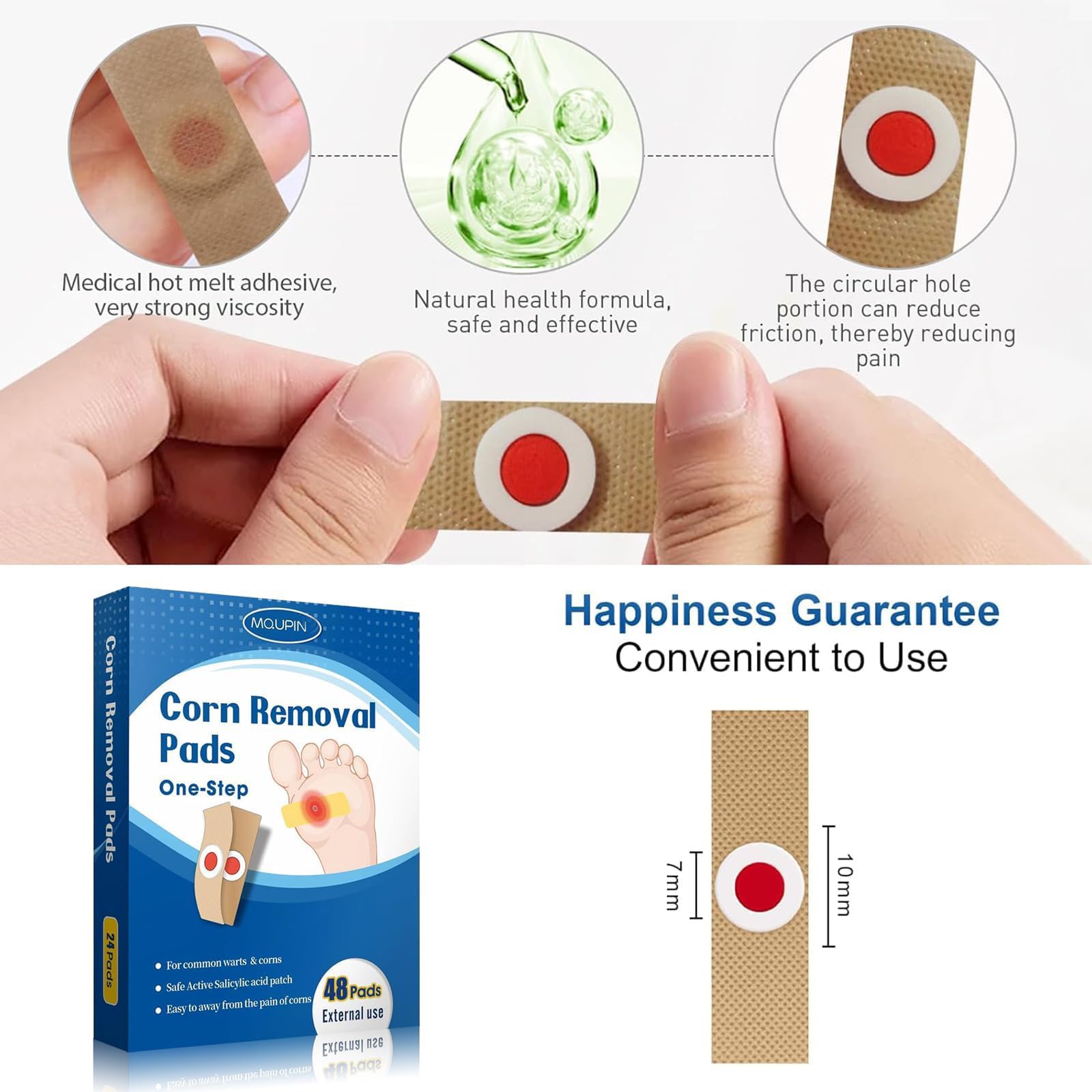 48 Count Corn Removal Pads for Feet and Toe