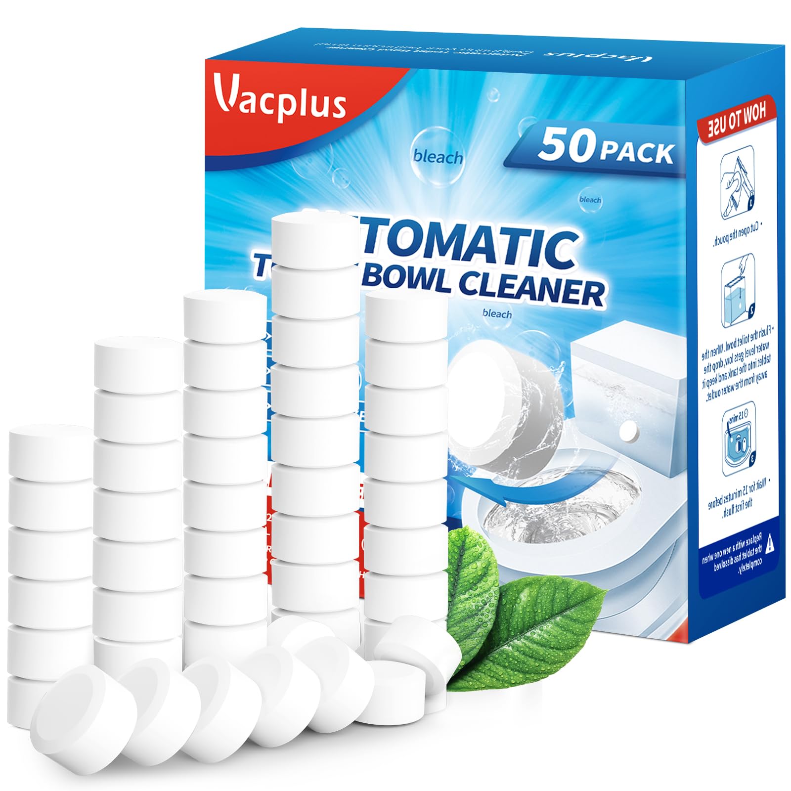 Toilet Bowl Cleaner Tablets (50 Count)