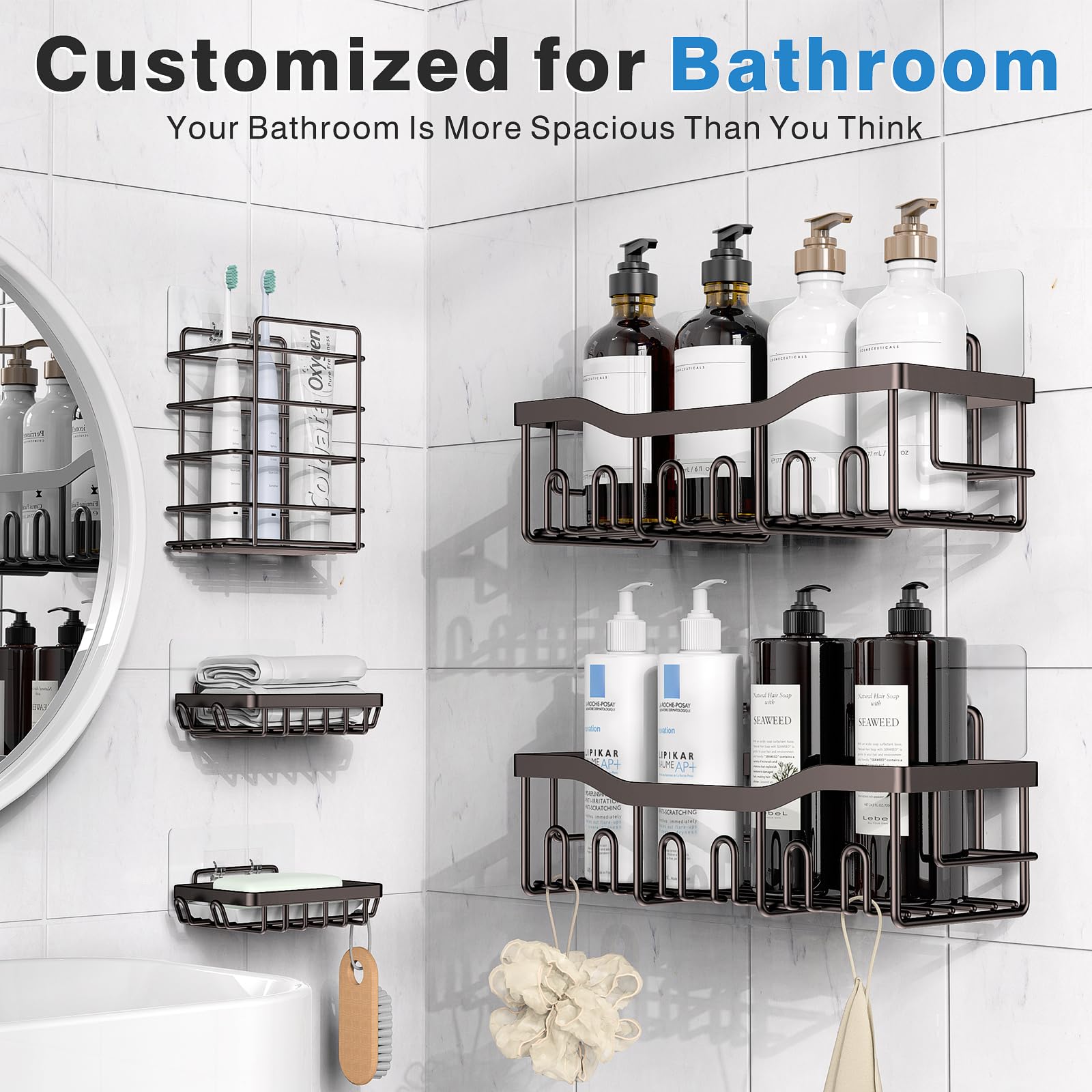 5 Pack Shower Caddy