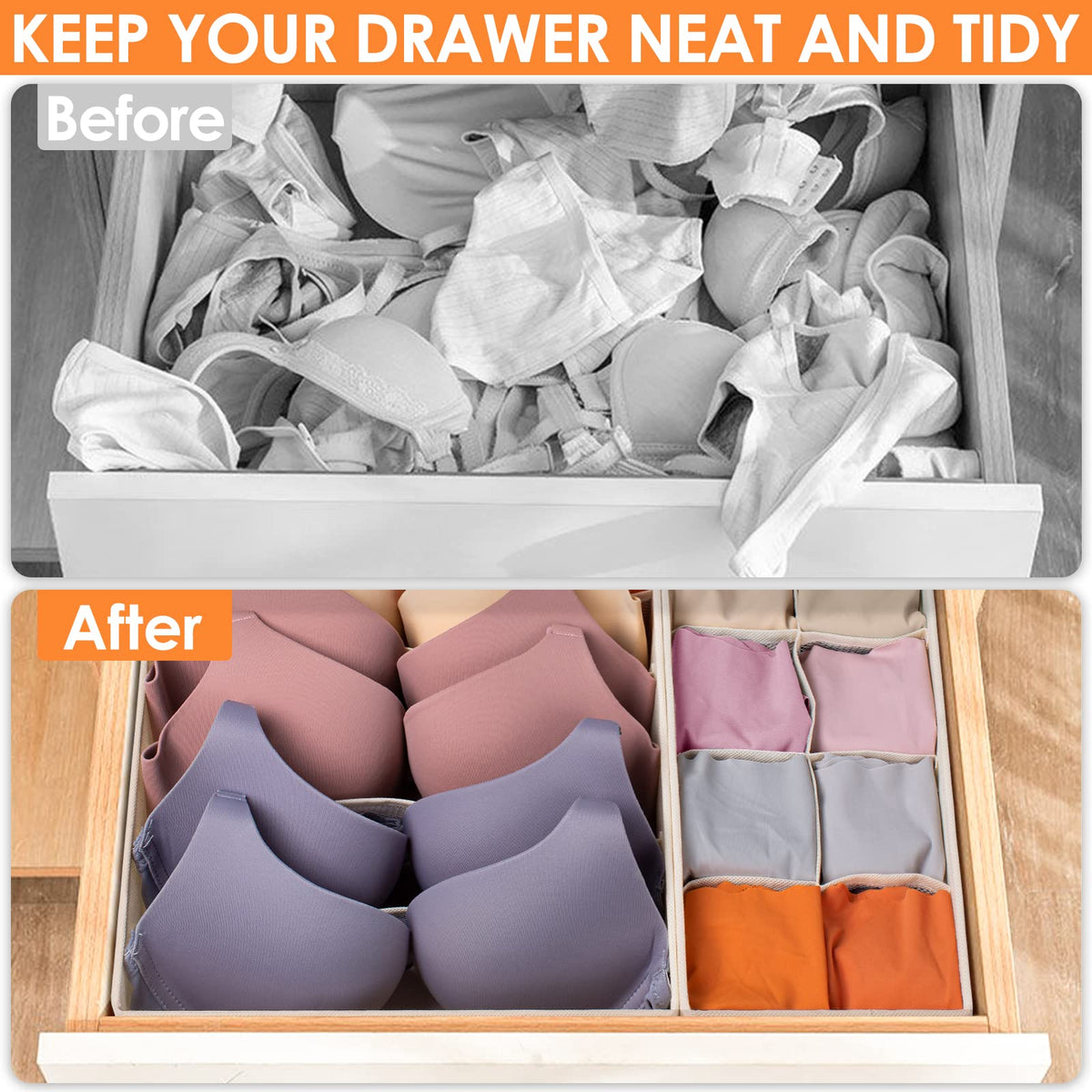 12 Pack Baby Clothes Organizer for Nursery (12 Count)