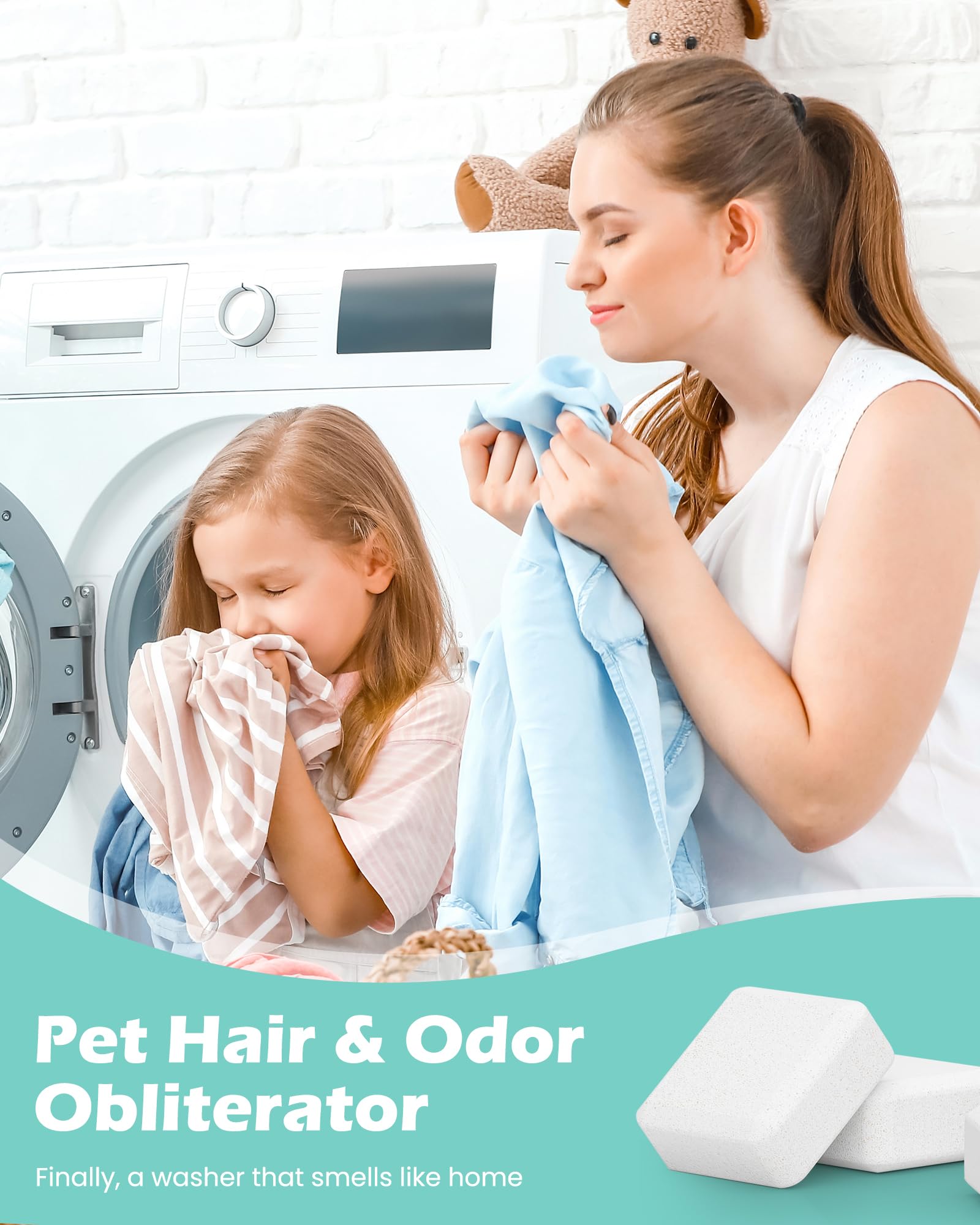 Washer Machine Cleaner Tablets for Pet Owners 24 Pack 11G Orange (24 Count)