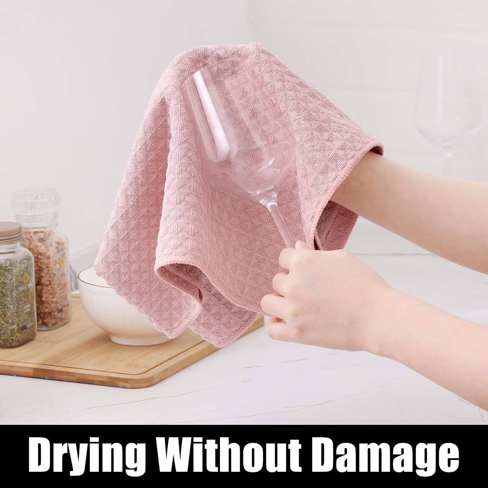 Microfiber Kitchen Towels and Dishcloths Sets (8 Count)