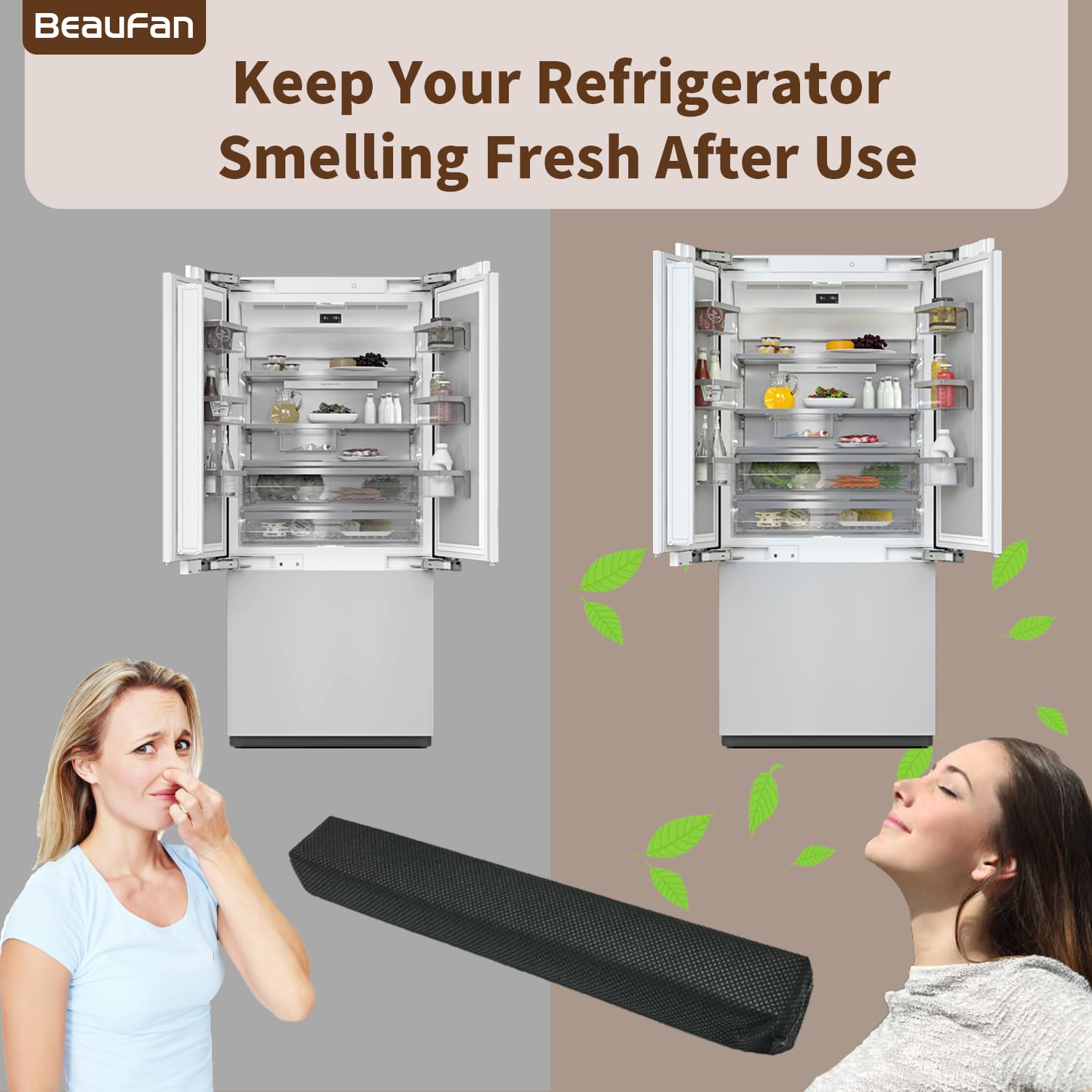4 Pack Active Airclean Filter 7236280 Replacement for Miele Refrigerator (4 Count)