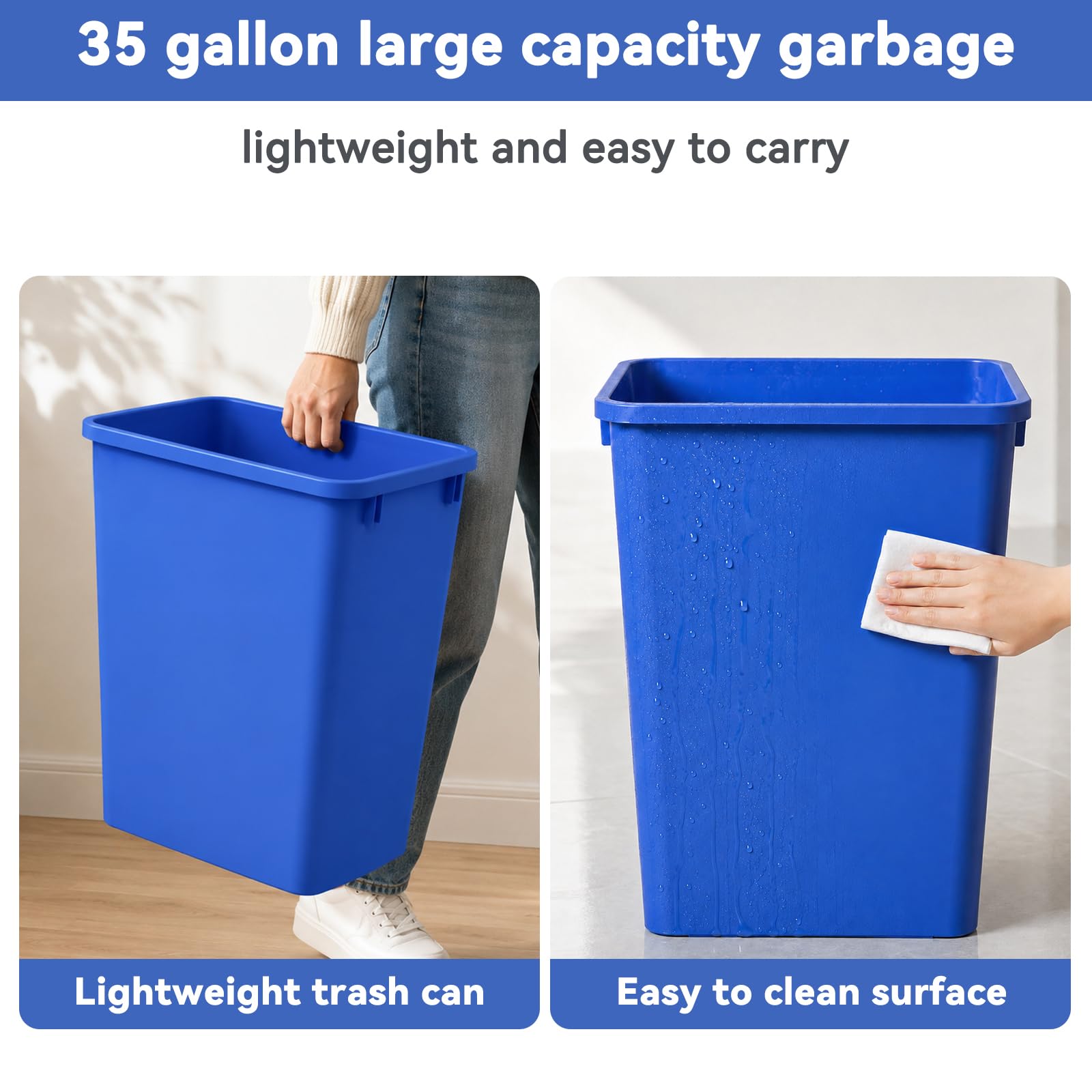 35QT Kitchen Trash Can