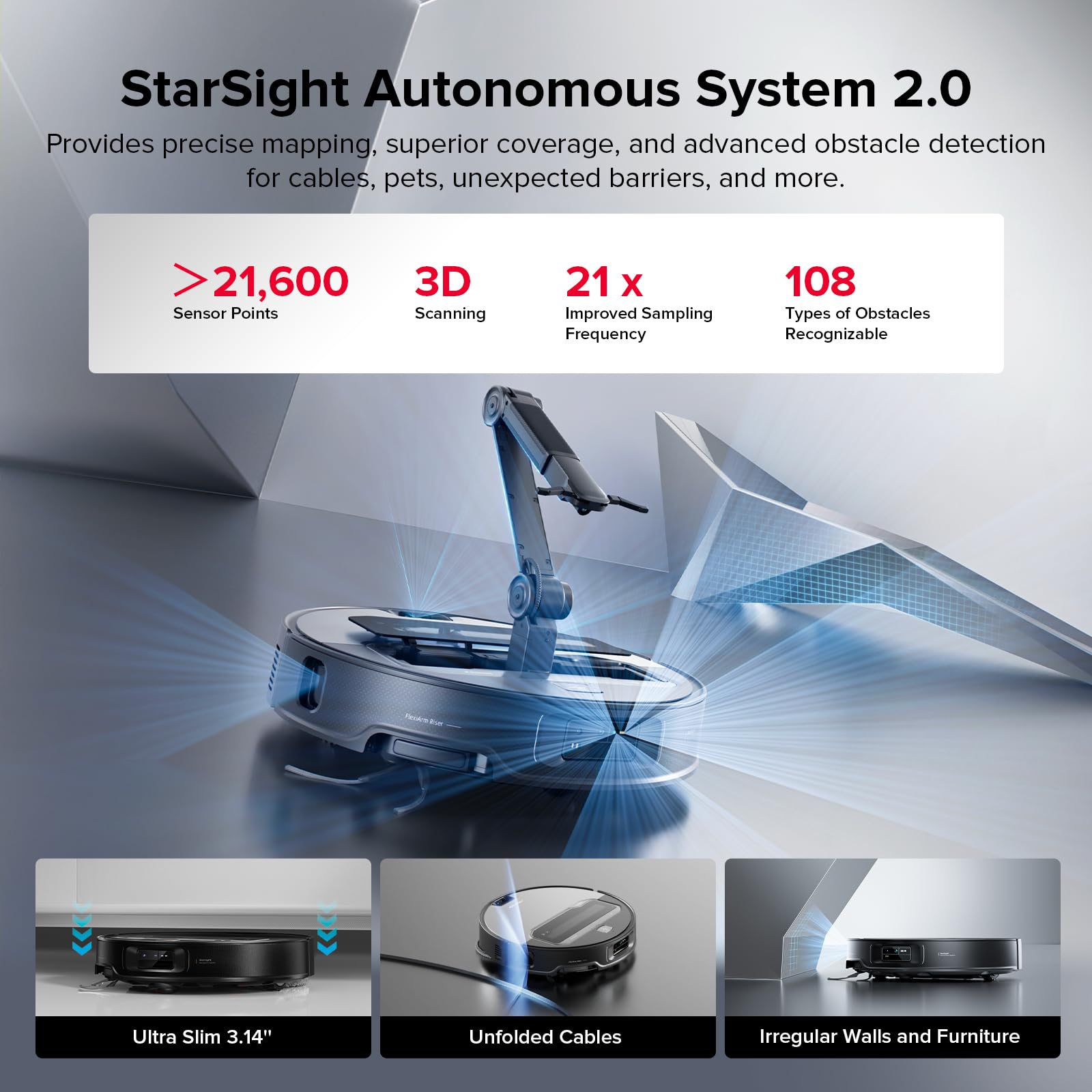 Saros Z70 Robot Vacuum and Mop