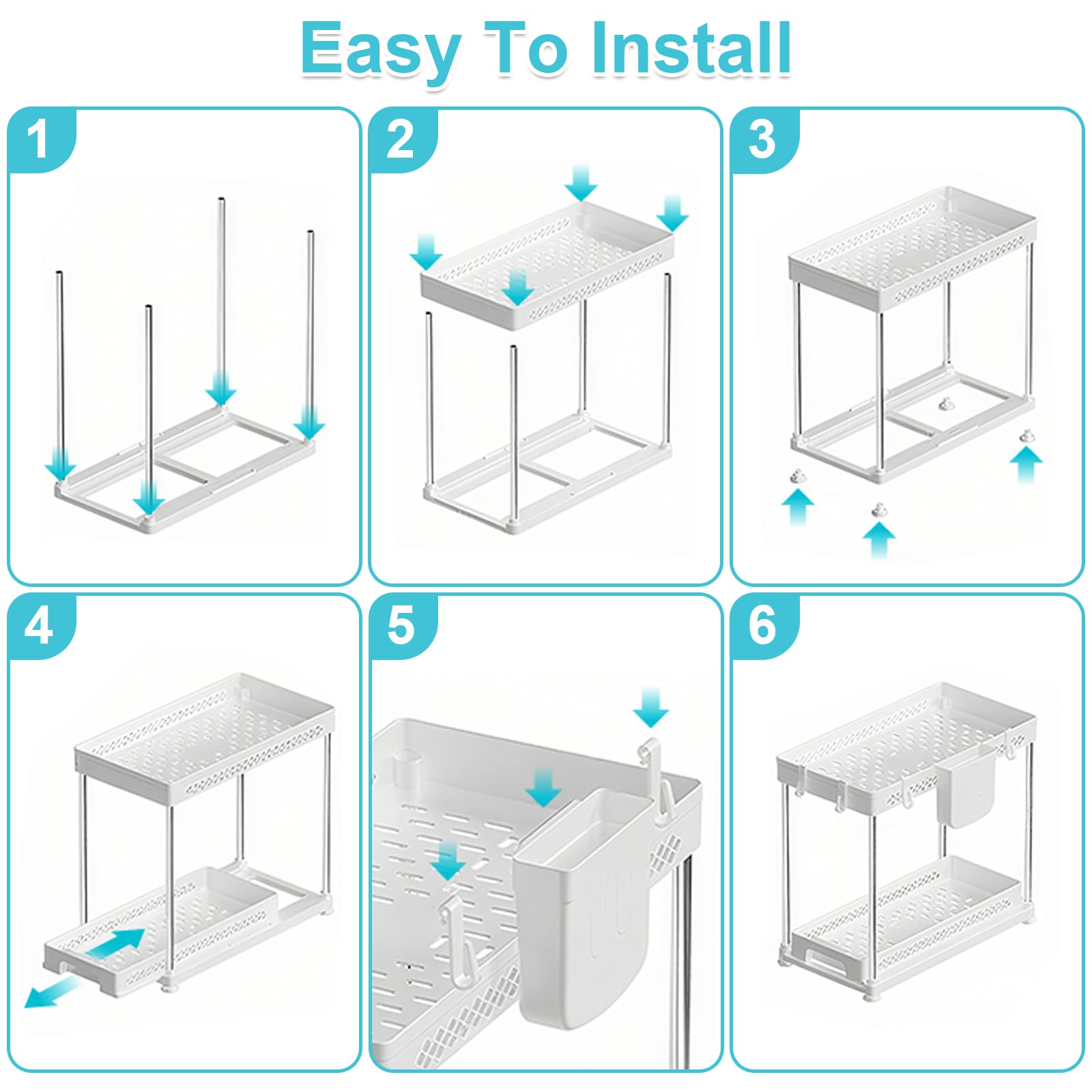 Under Kitchen Sink Organizer (2 Count)