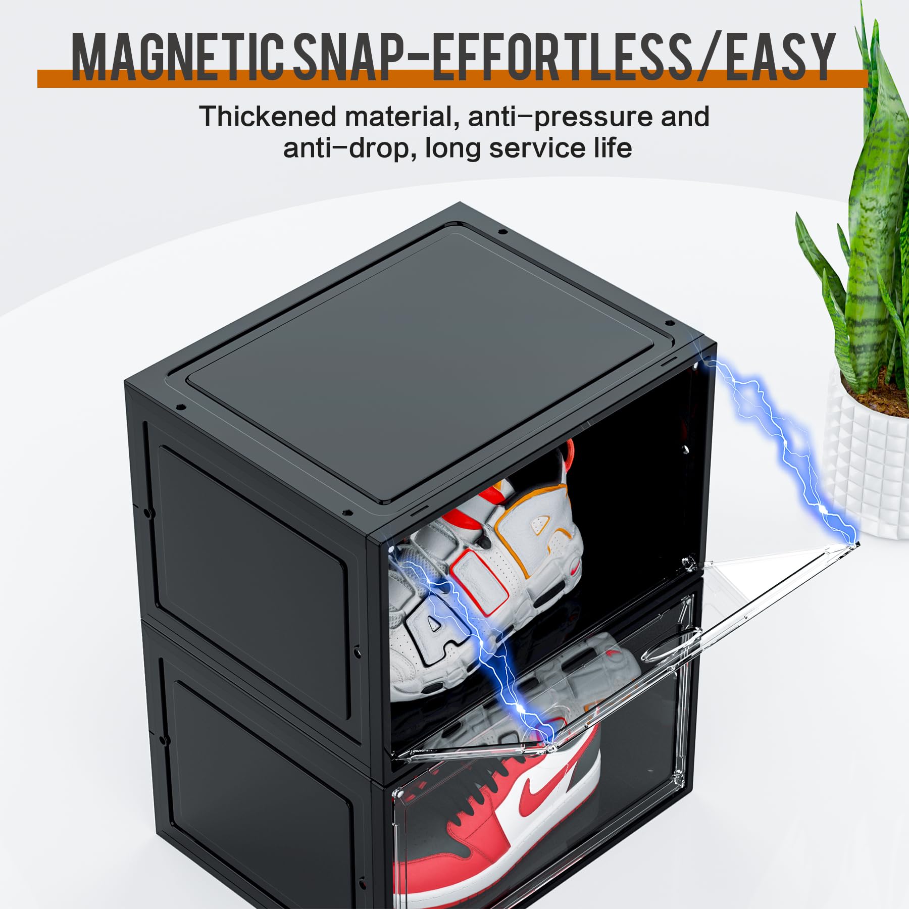 XL Shoe Storage Box Organizer (8 Count)