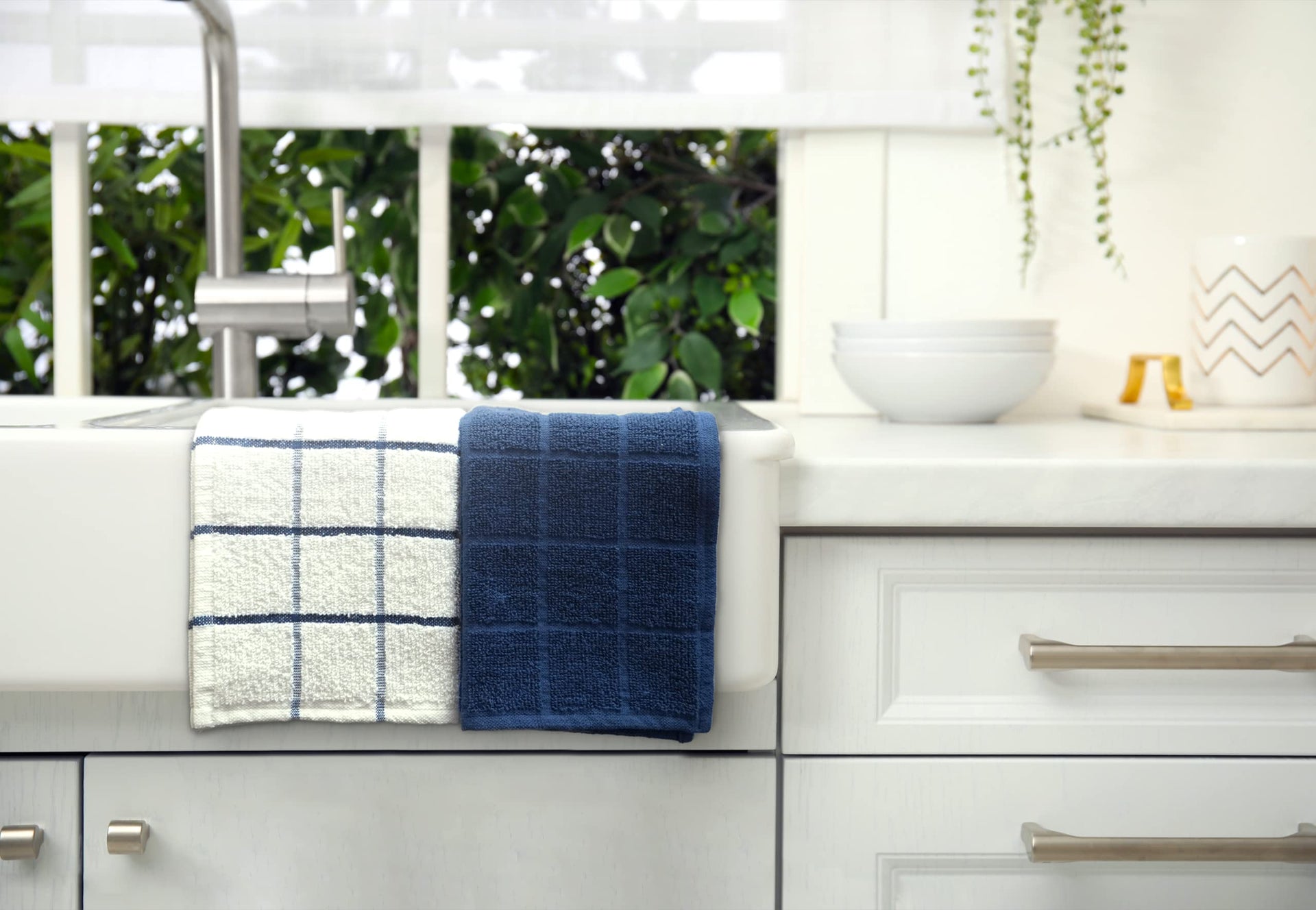 100% Cotton Terry Dish Cloth & Dish Towel (6 Count)