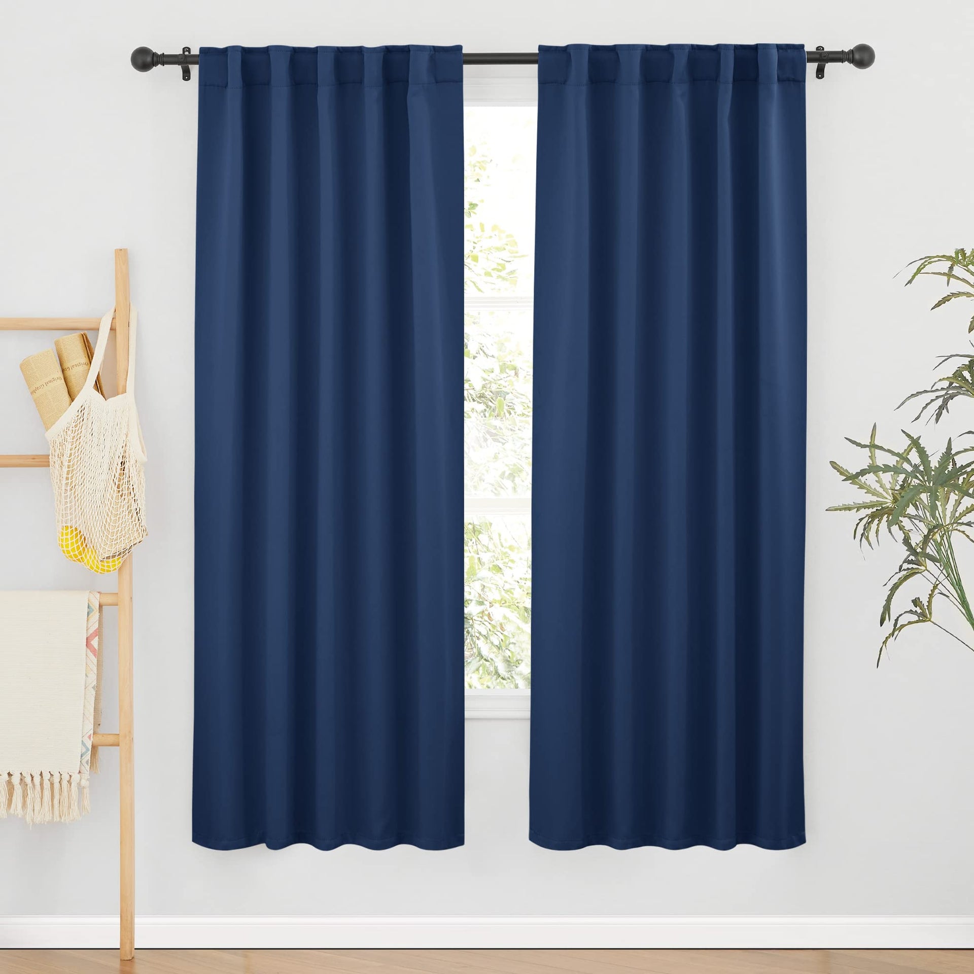 Blackout Curtains for Living Room Bedroom Nursery Office Laundry (2 Count)