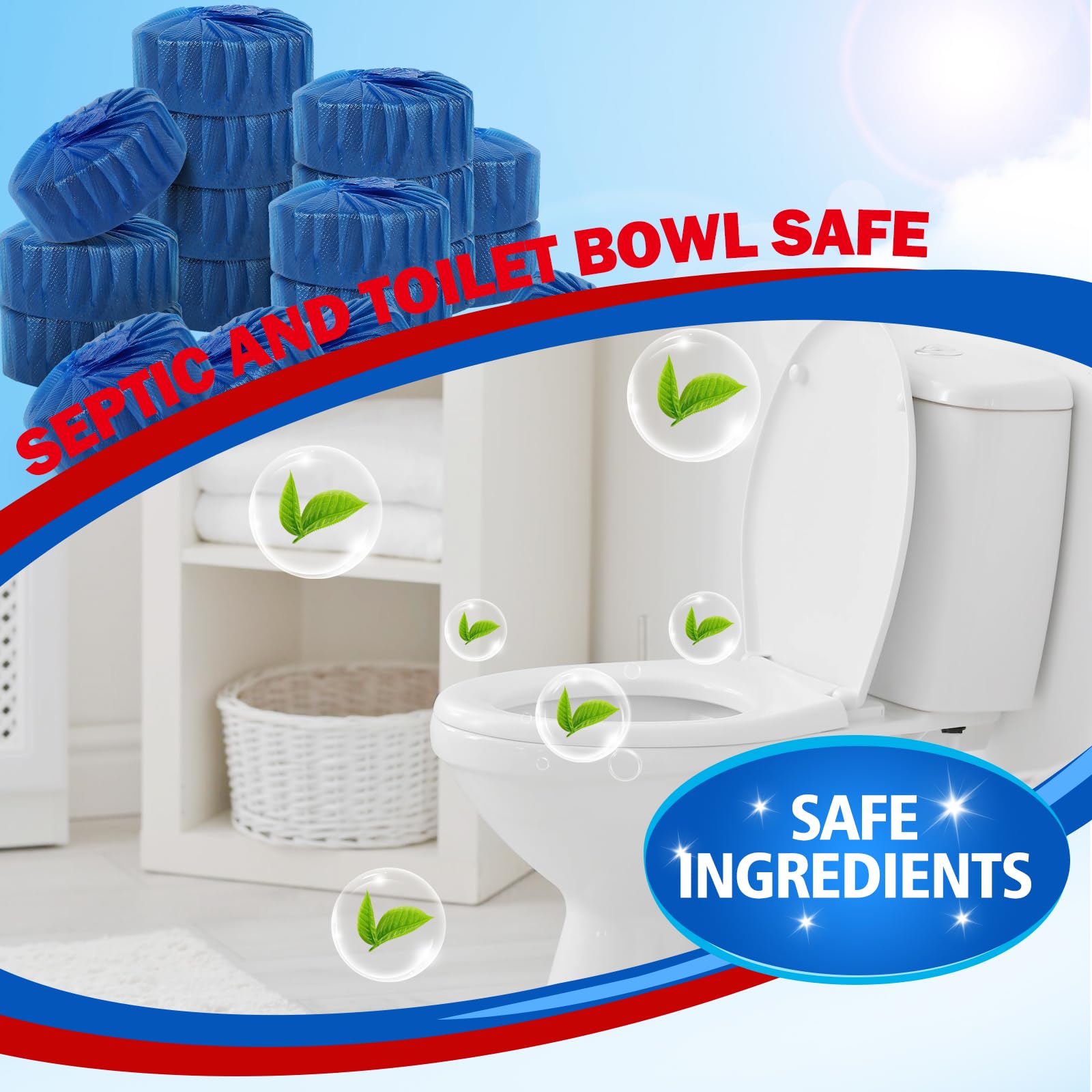40 Pack Toilet Bowl Cleaner Tablets (40 Count)