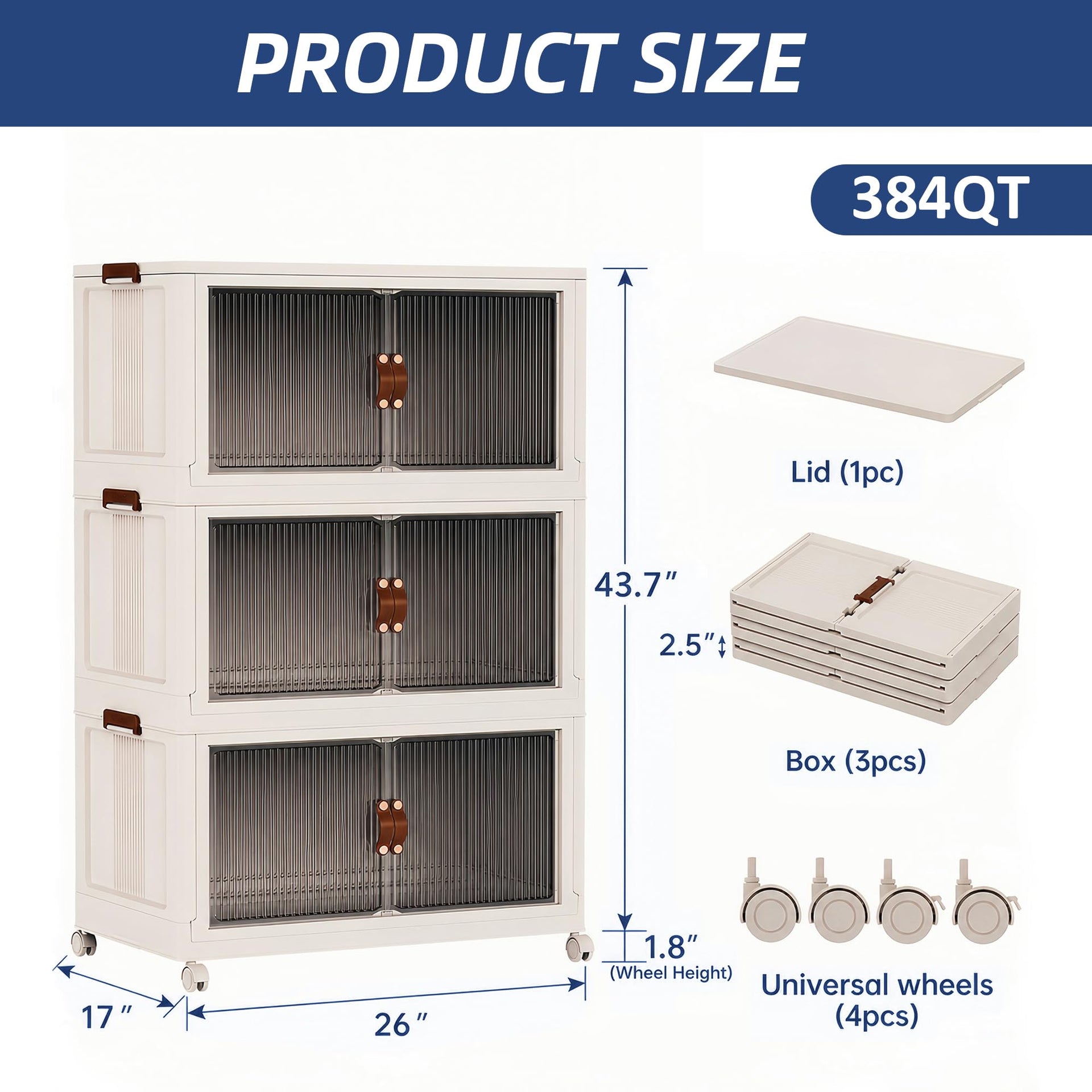 348Qt Stackable Storage Bins
