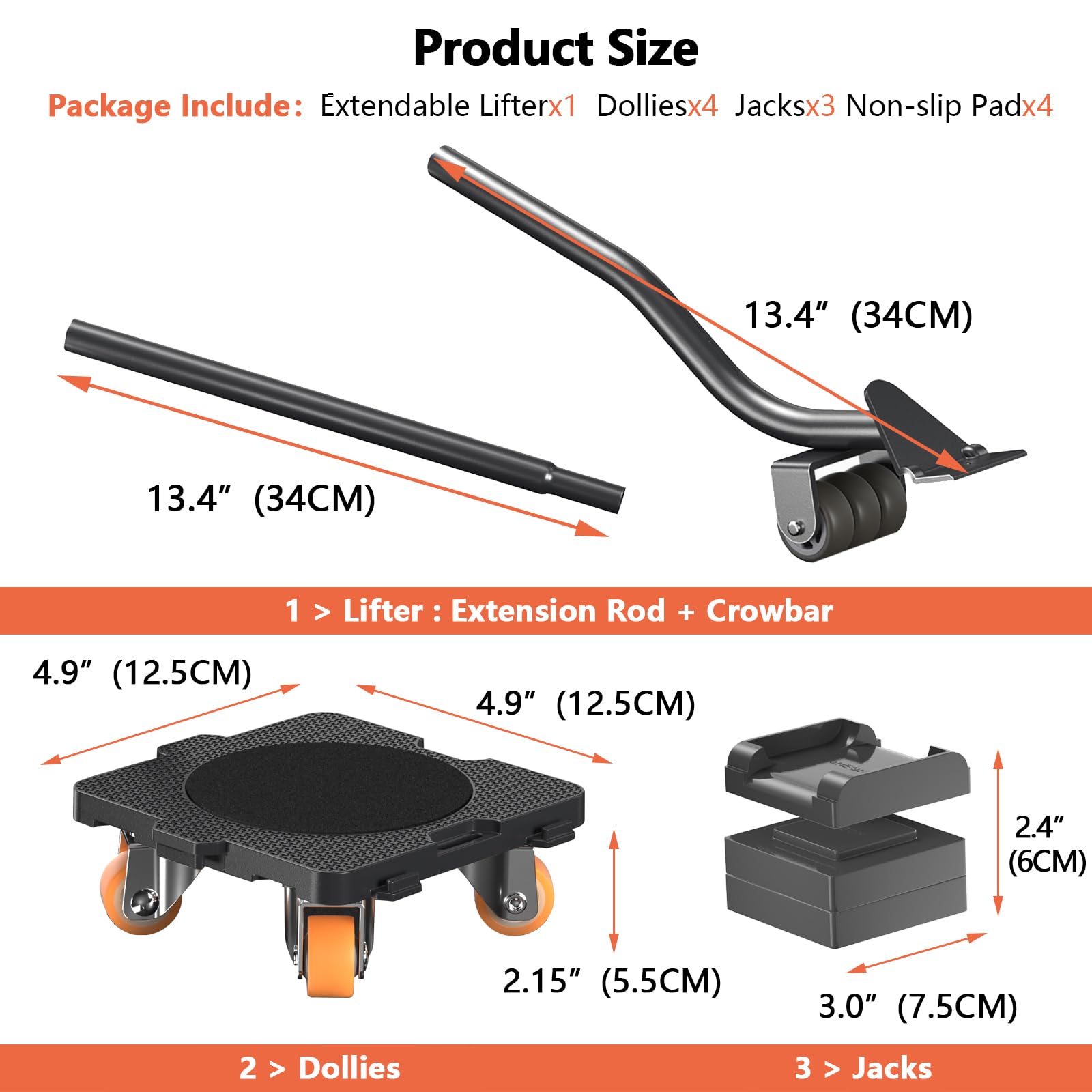 Furniture Mover with Wheels (8 Count)