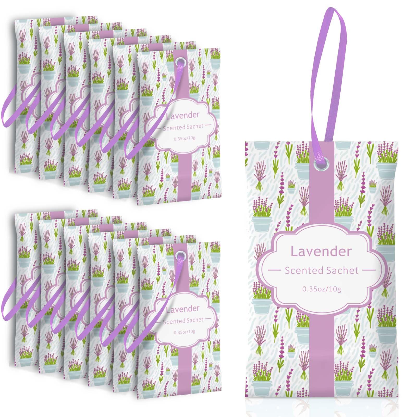 Lavender Sachets for Drawer and Closet (14 Count)