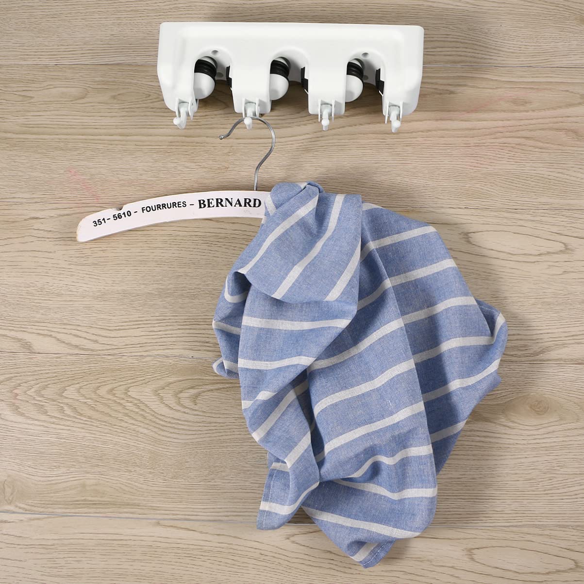 Mop Broom Holder Slots and Hooks for Efficient Storage Garage Garden and Kitchen Wall Mounted Organizer for Mops Brooms and Cleaning Tools White