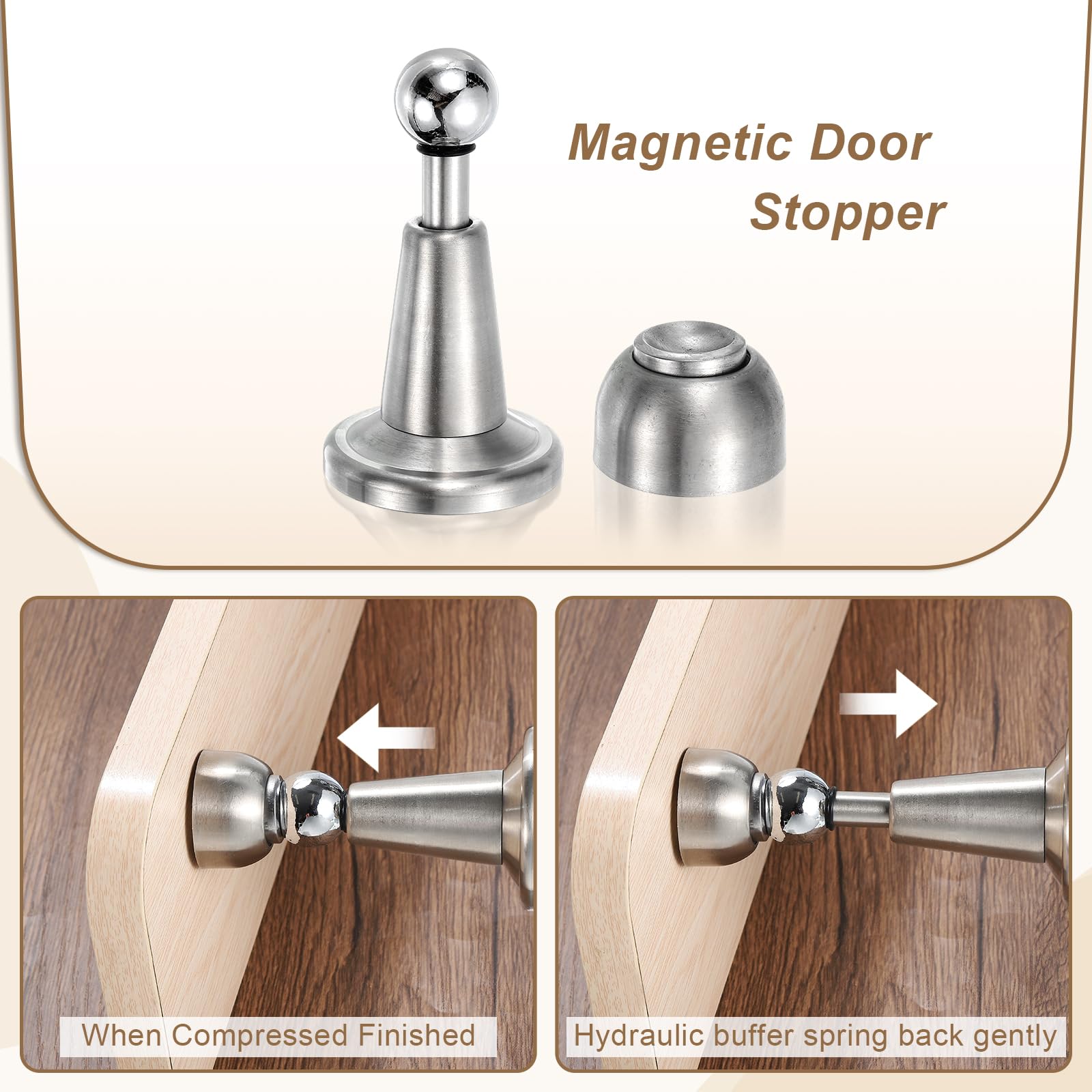 2Pcs Magnetic Door Stopper (2 Count)