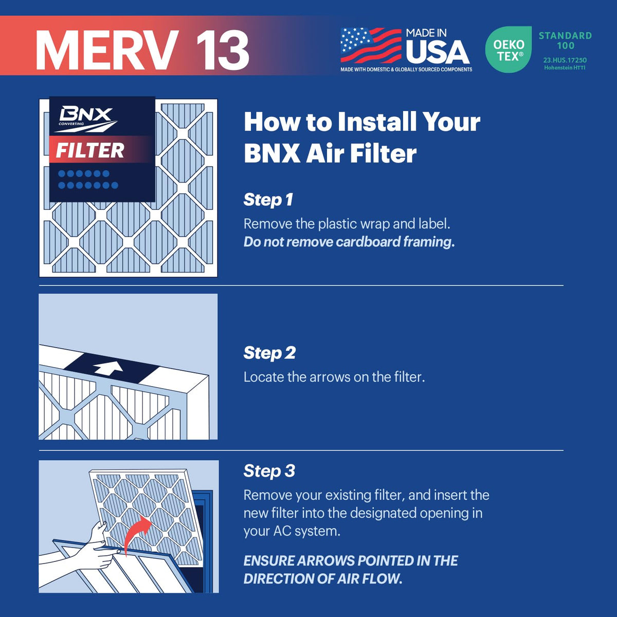TruFilter 16x25x2 Air Filter MERV 13 (4 Count)