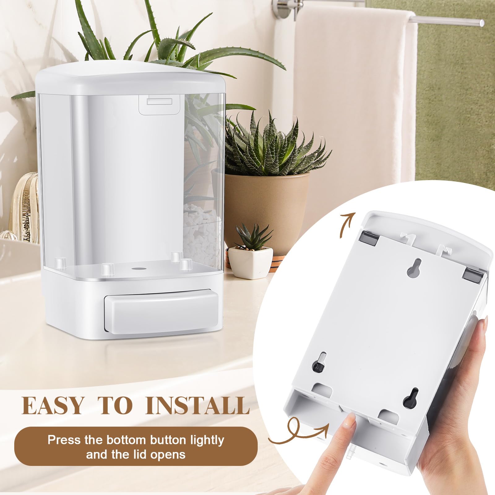 6 Pcs Wall Mounted Soap Dispenser (6 Count)