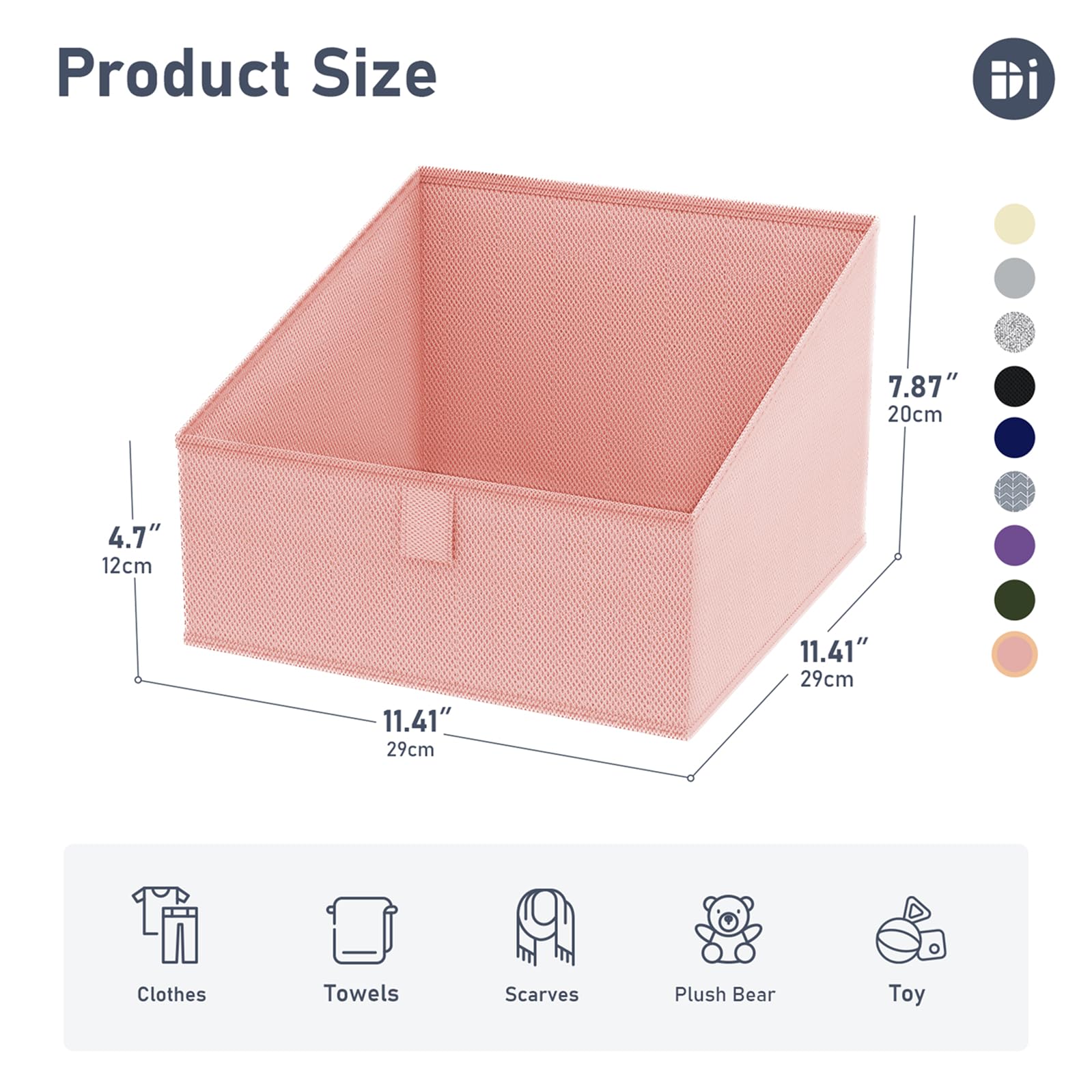 Closet Storage Bins 8 Pack (8 Count)