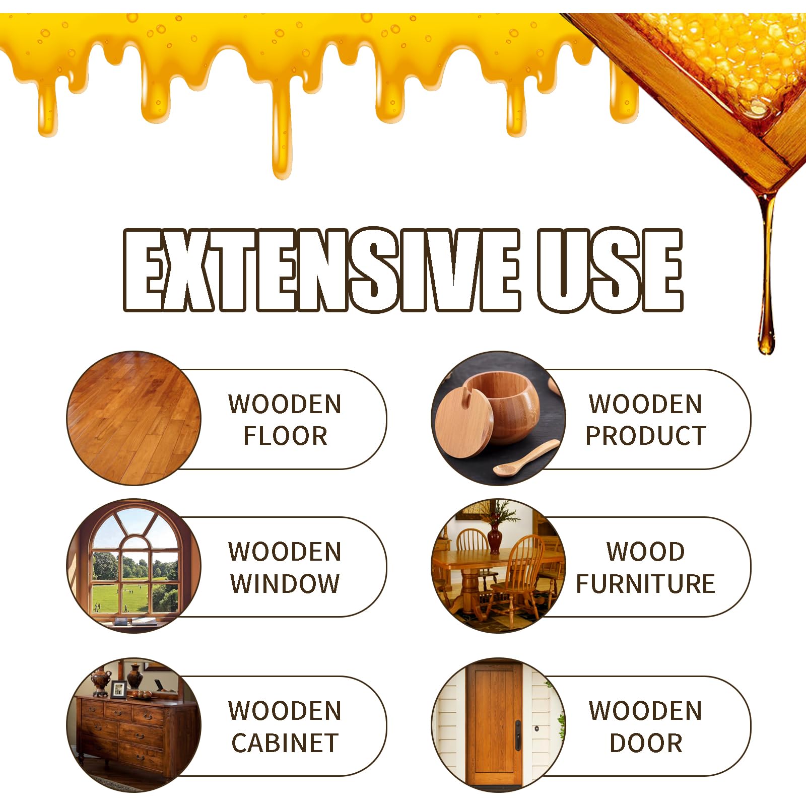 Beeswax Spray Cleaner with Sponge & Towel for Wood Furniture (4 Fl Oz)