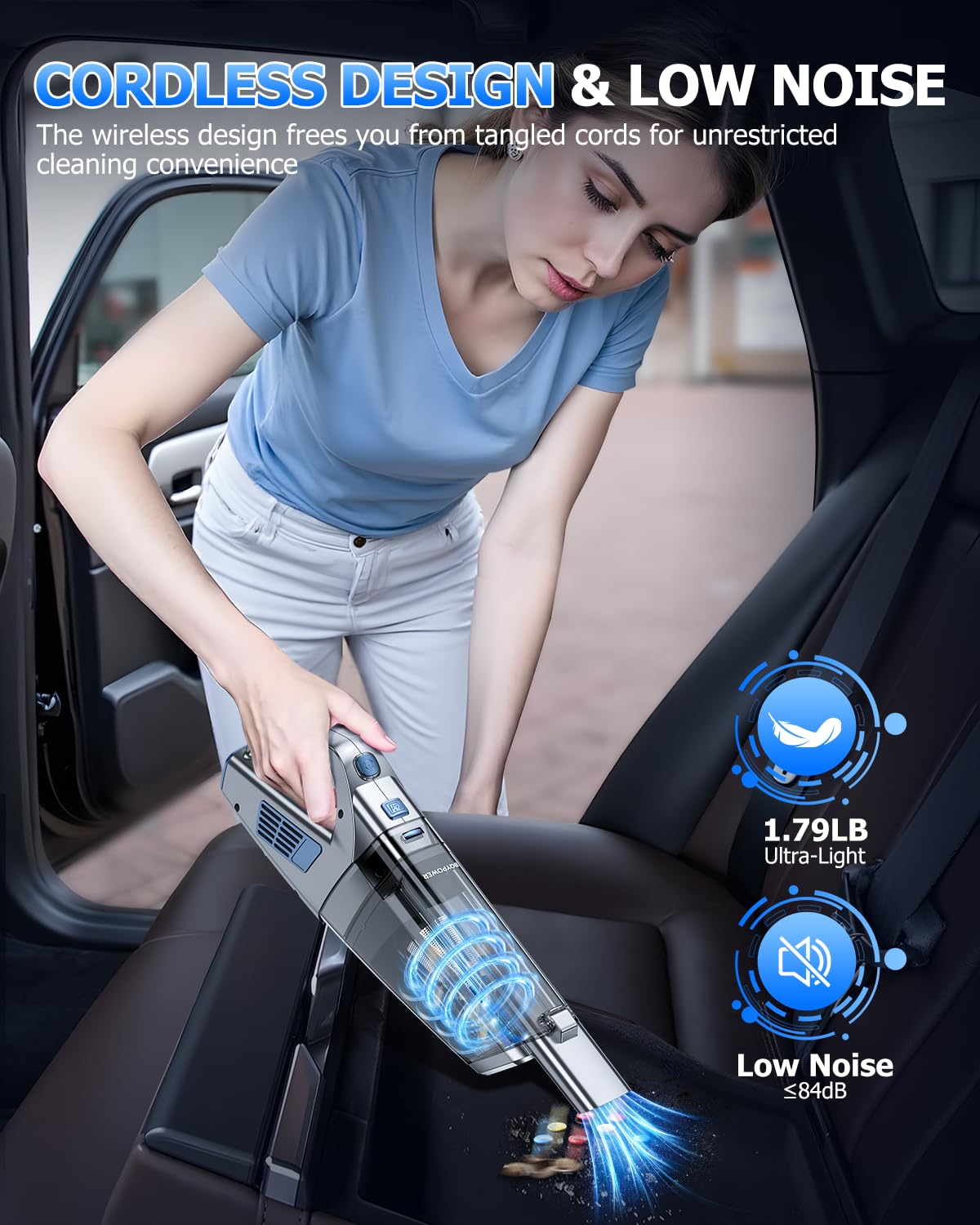 Handheld Vacuum Cordless Rechargeable