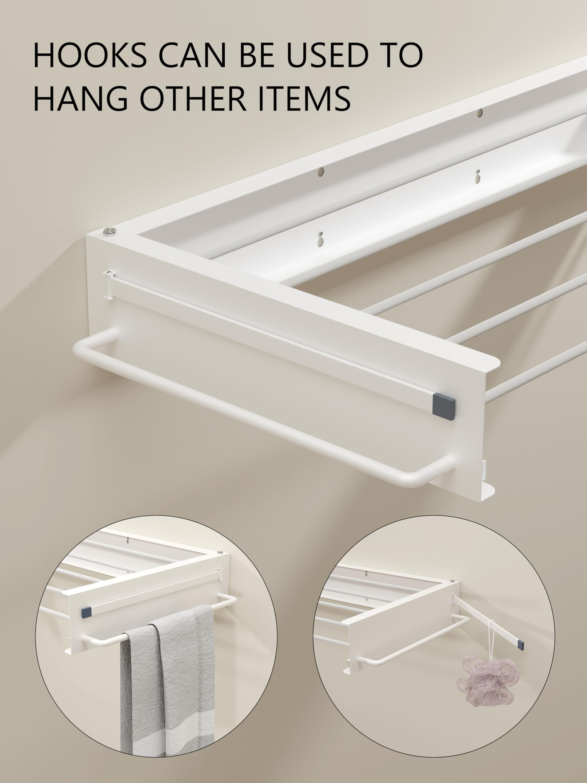 Wall Mounted Clothes Drying Rack