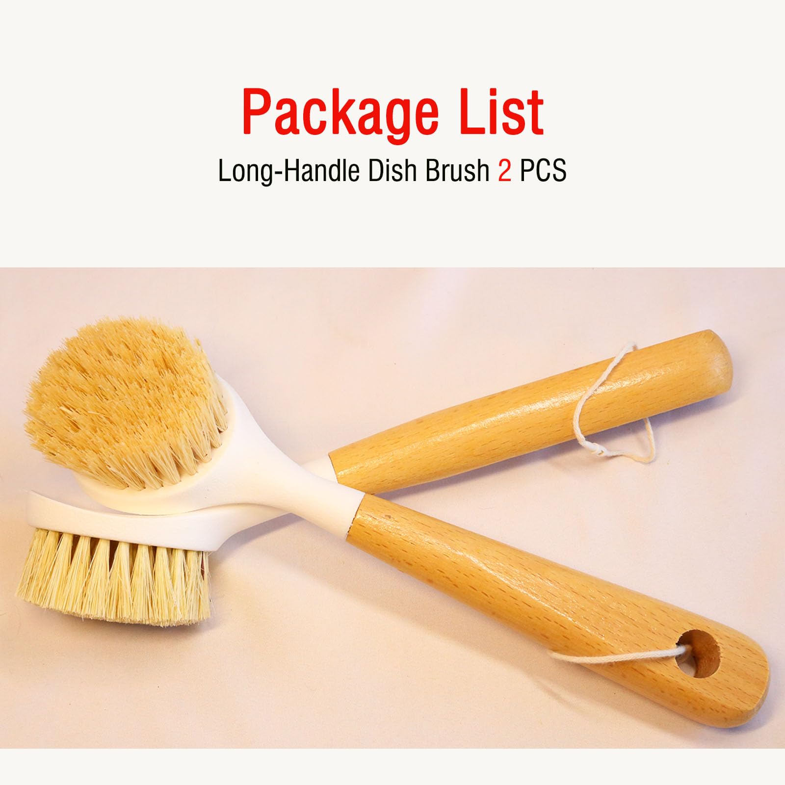 Wooden Dish Brush (2 Count)
