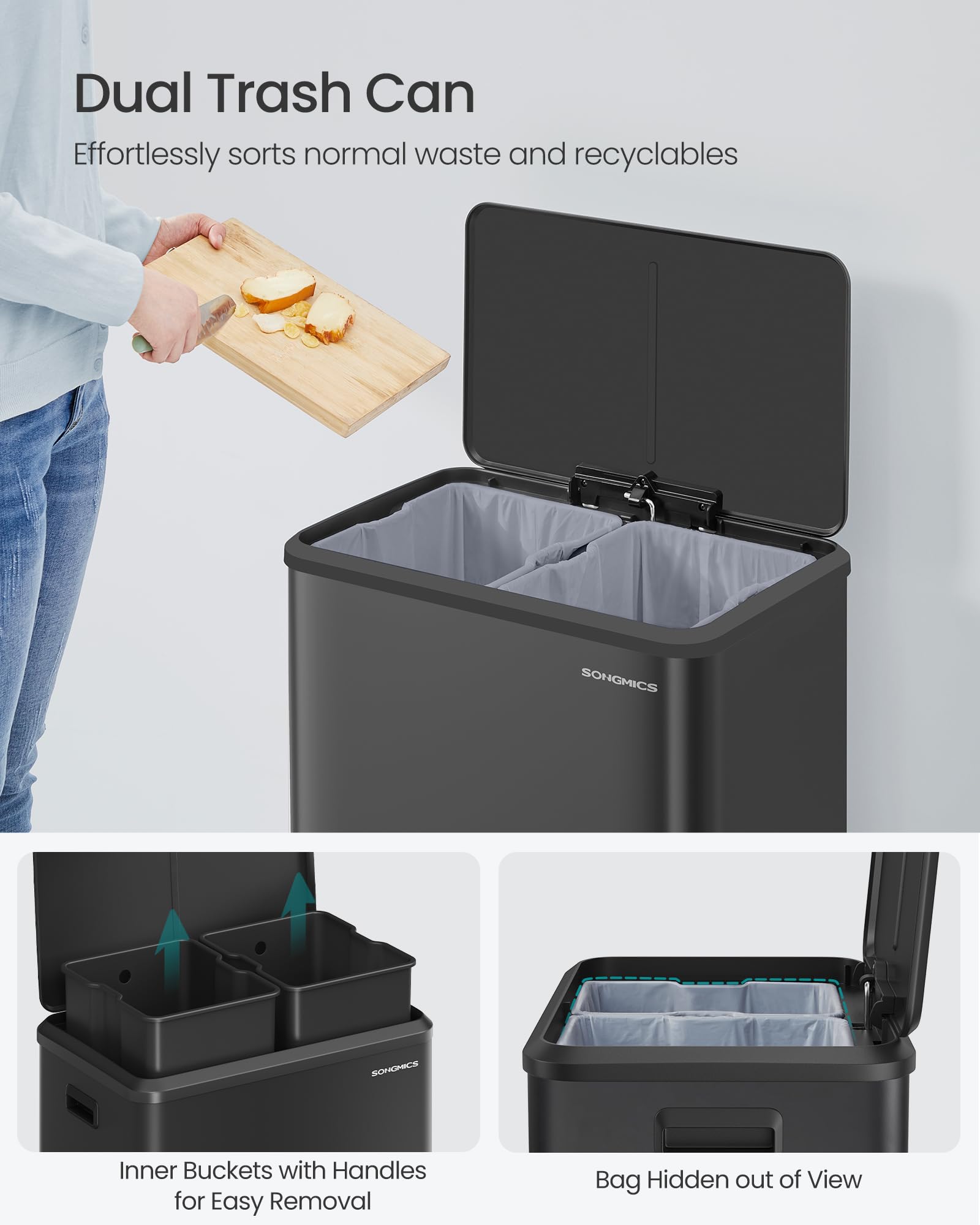 Trash Can 2 x 8 Gallon