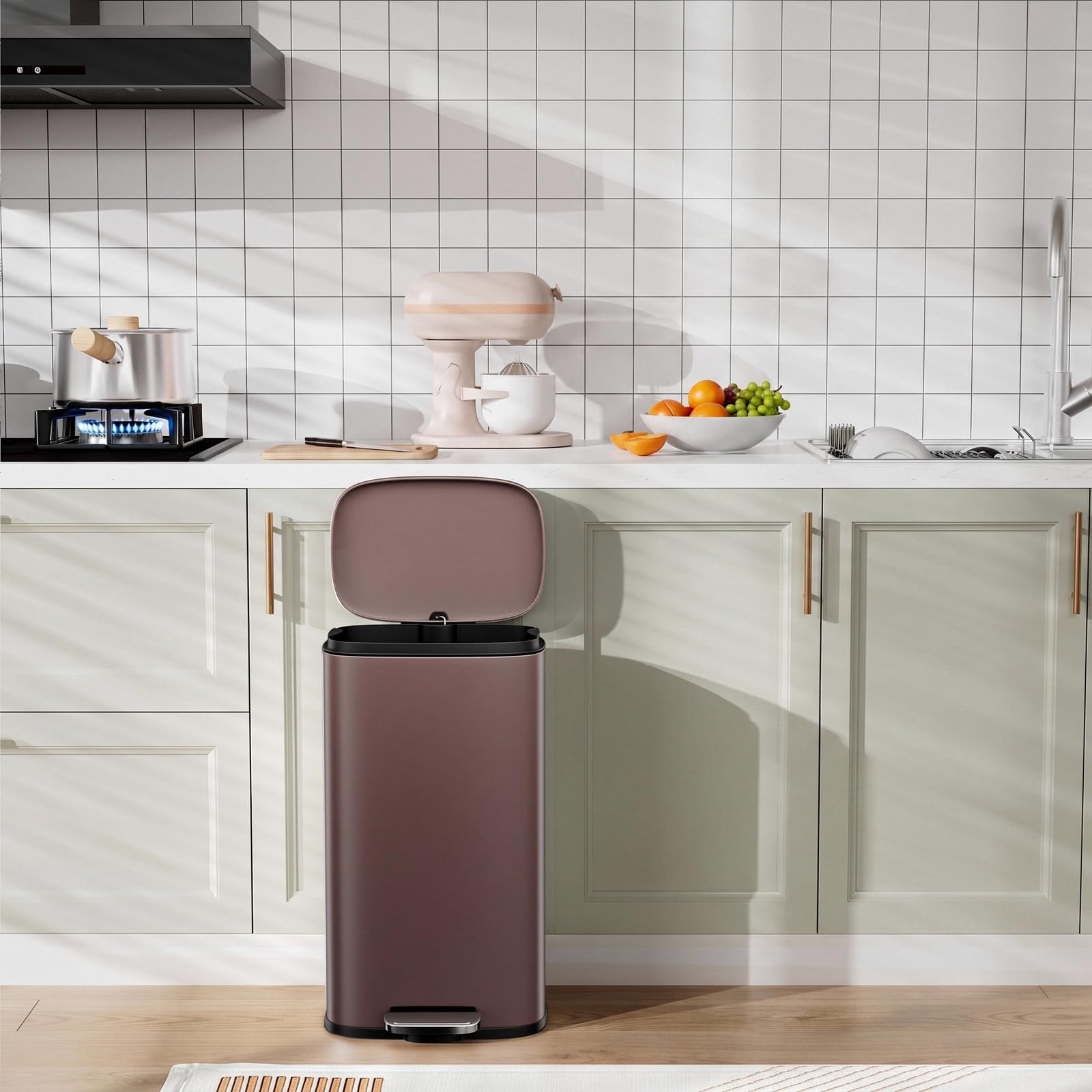 8 Gallon Step Kitchen Trash Can