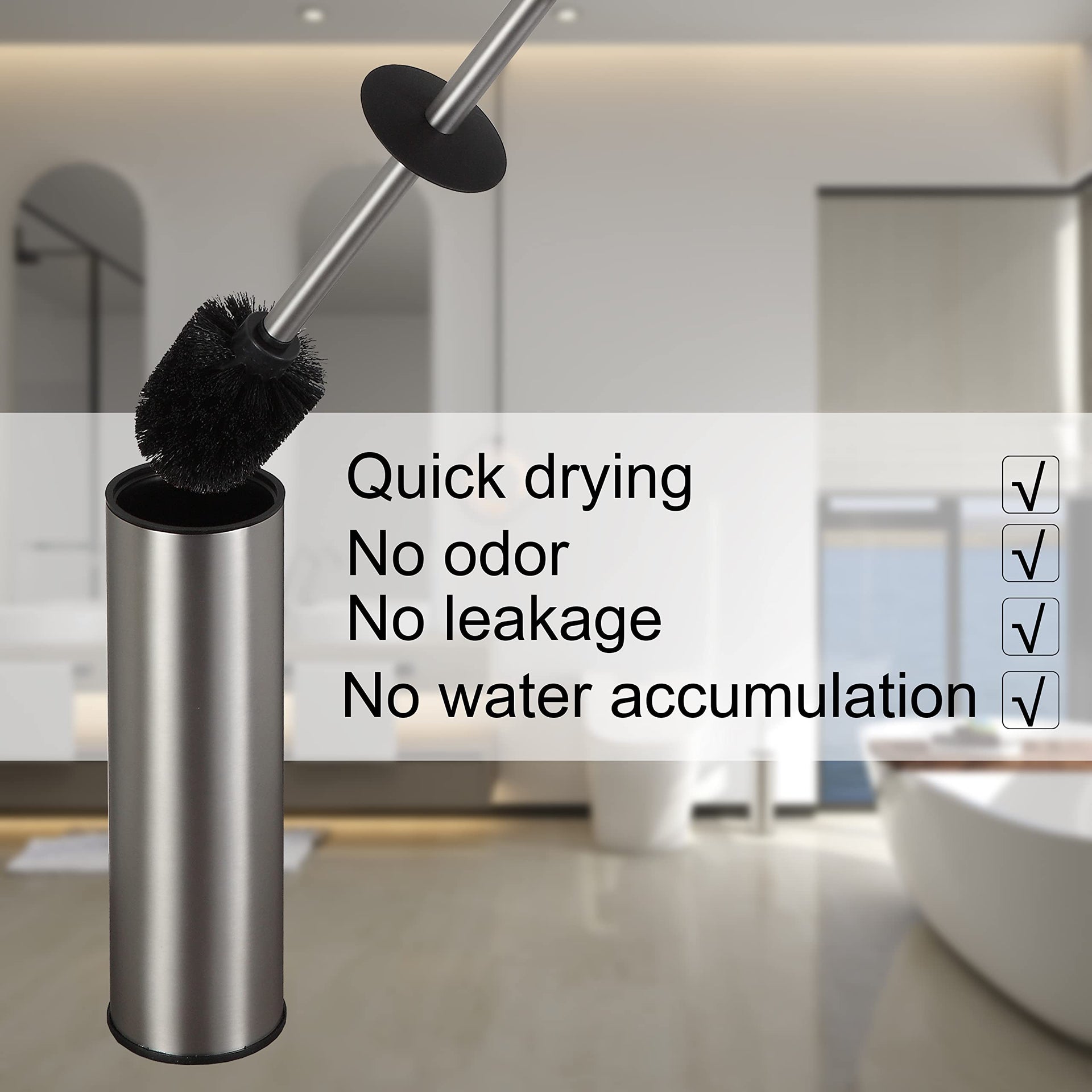 Toilet Brush and Holder (2 Count)