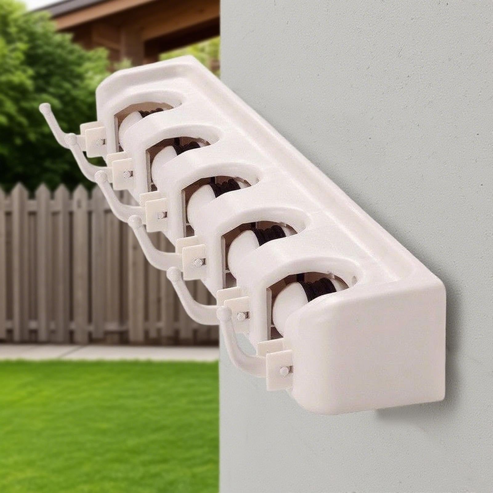 Mop Holder Wall Mount 5 Slots Heavy Duty Organizer