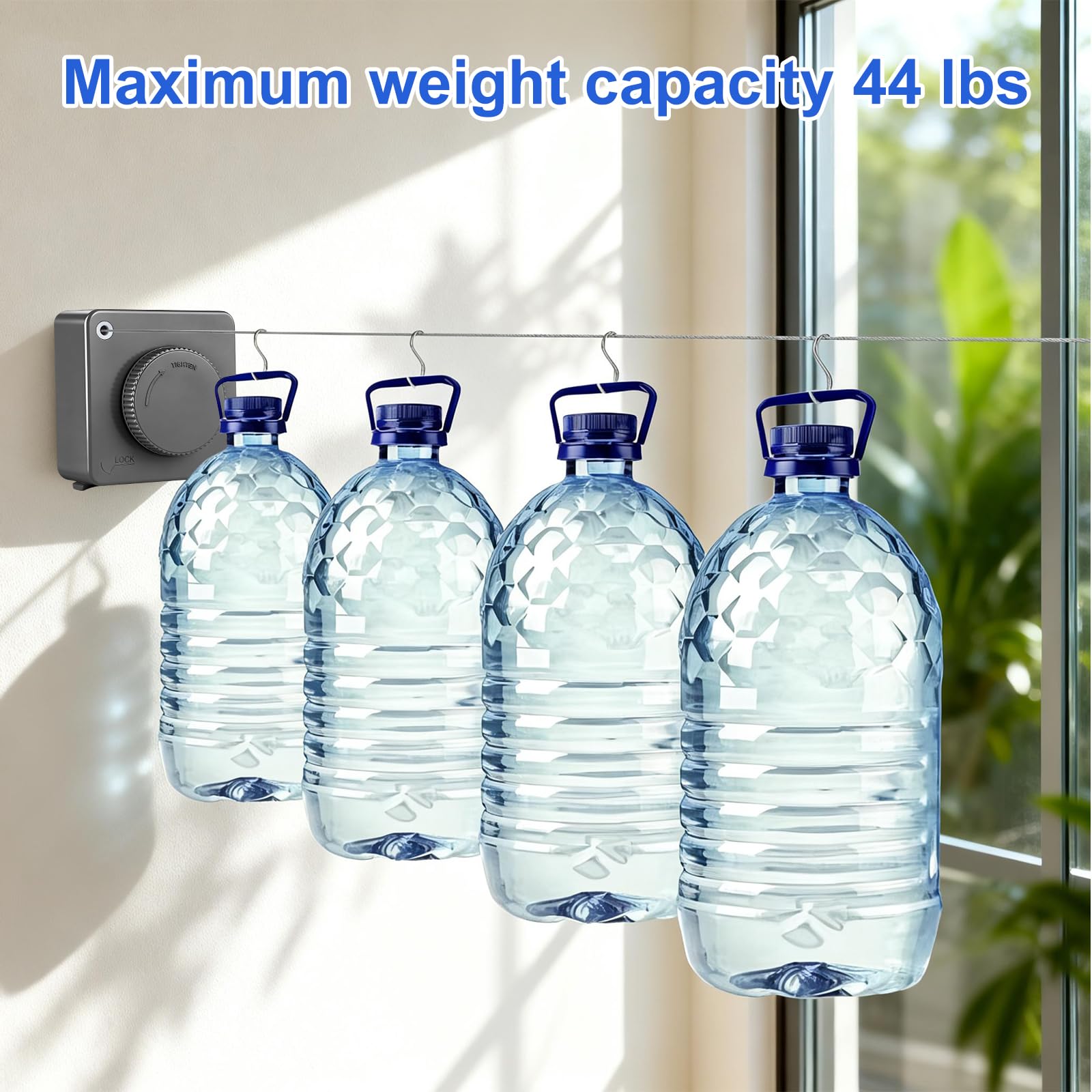 15.7Ft Retractable Clothesline Indoor Outdoor is Also an Anti (15.7 Foot)