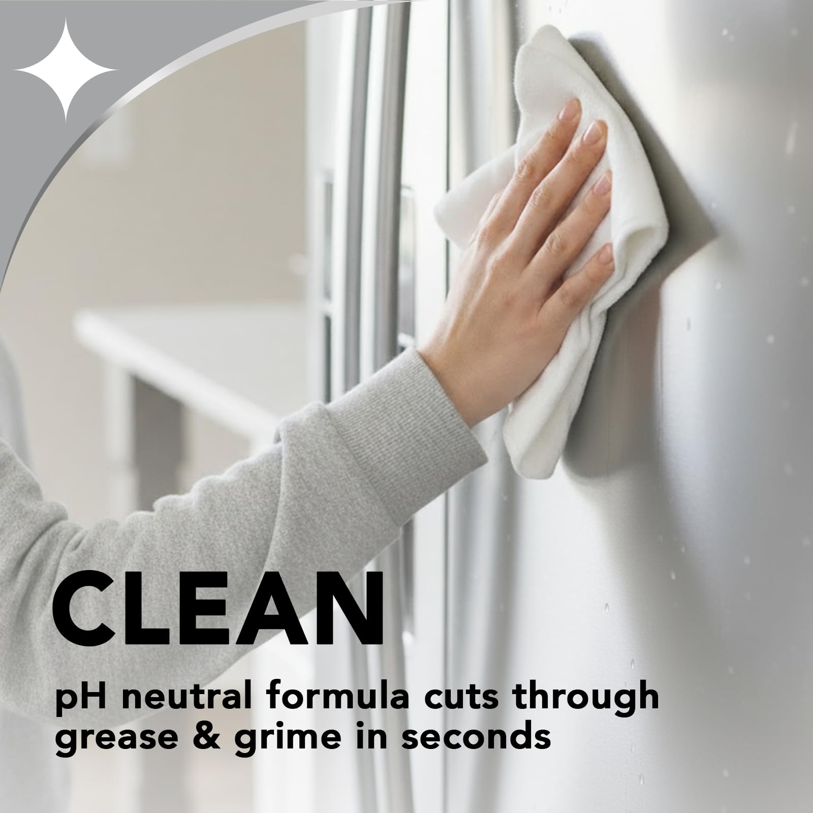 Stainless Steel Cleaner & Polish Spray with Cloth (24 Fl Oz)