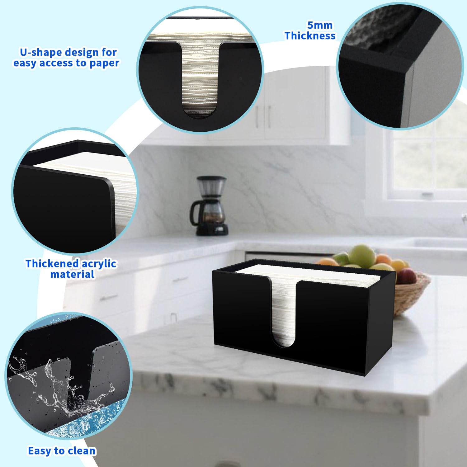 Paper Towel Holder for Countertop (4 Count)