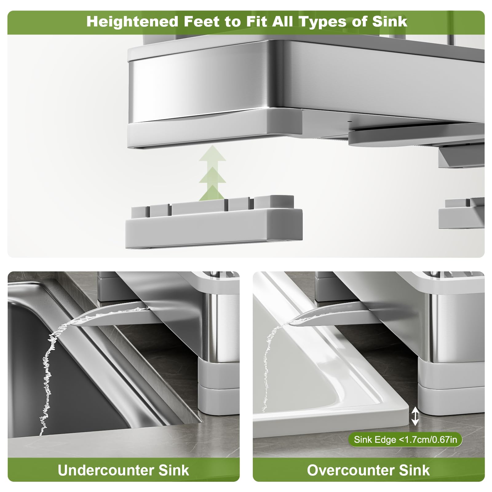 Sponge Holder for Kitchen Sink