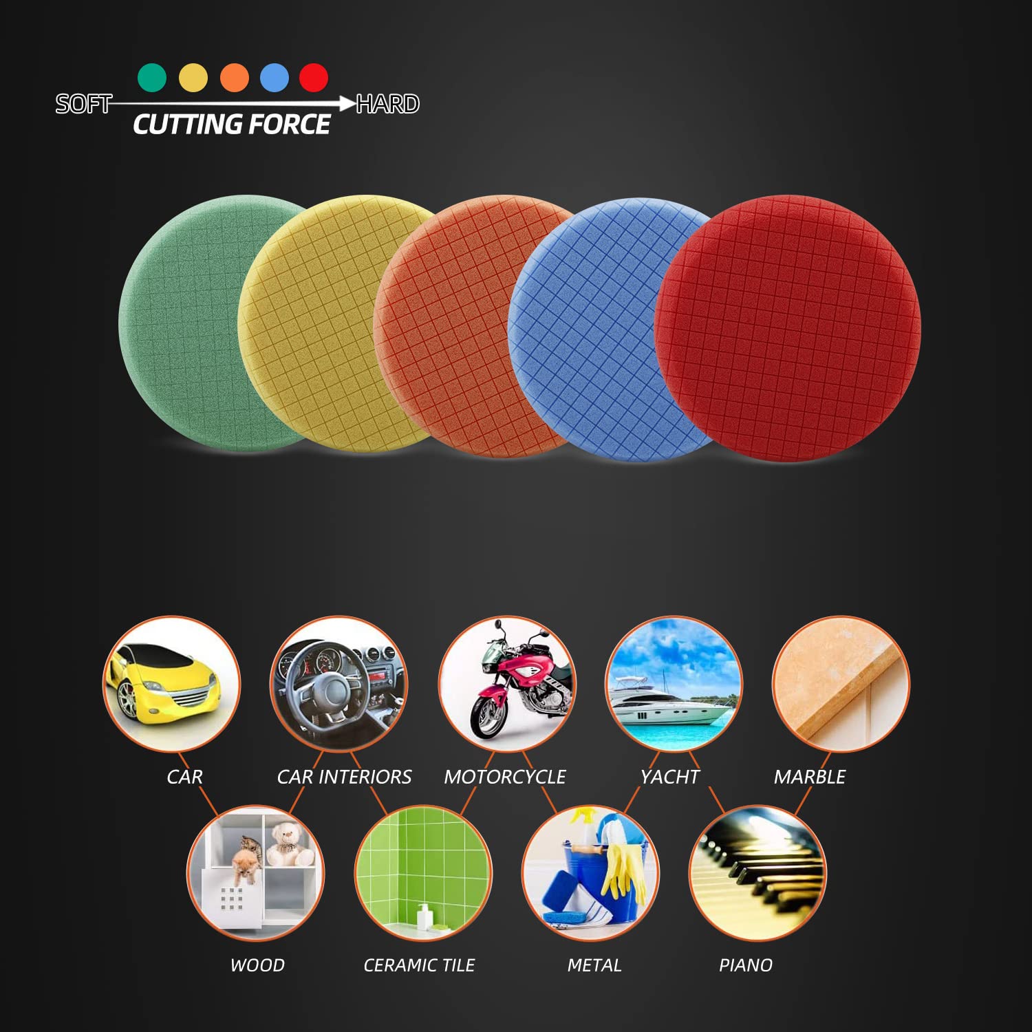 Buffing Polishing Pads (5 Count)