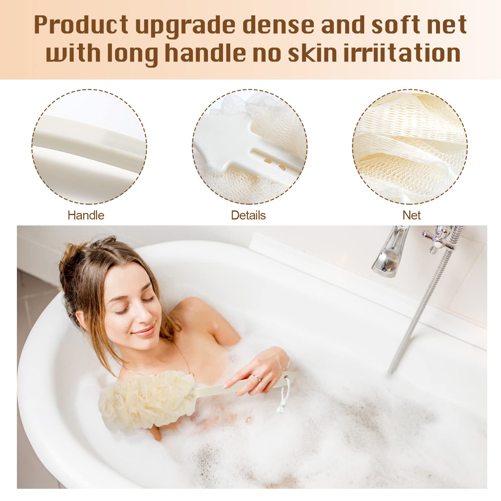 2Pack Back Scrubber for Shower (2 Count)