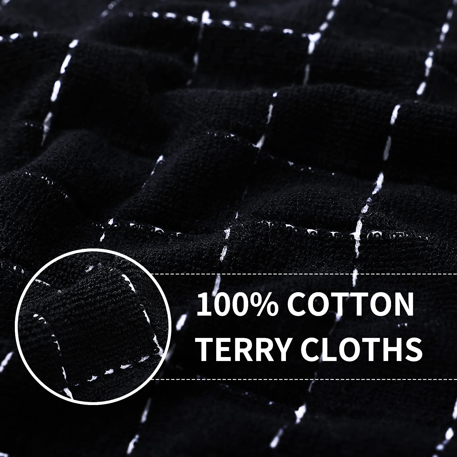 100% Cotton Terry Kitchen Towels (4 Count)