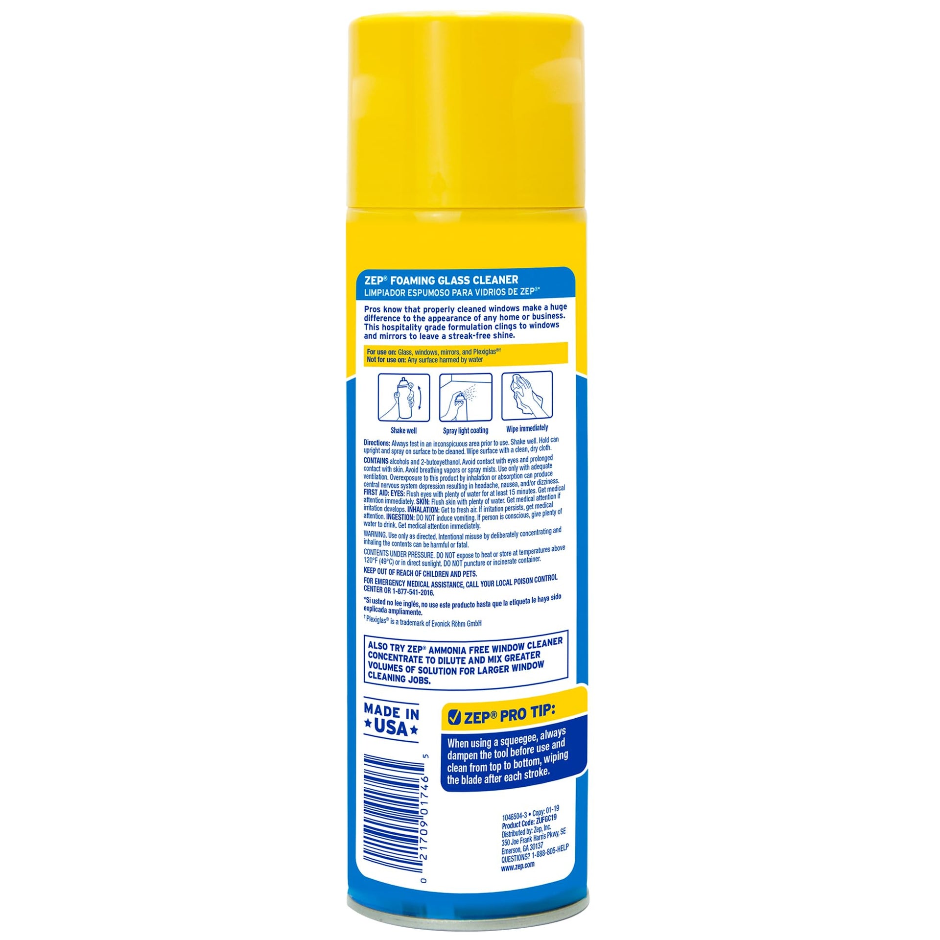 Foaming Glass and Plexiglass Cleaner (76 Ounce)