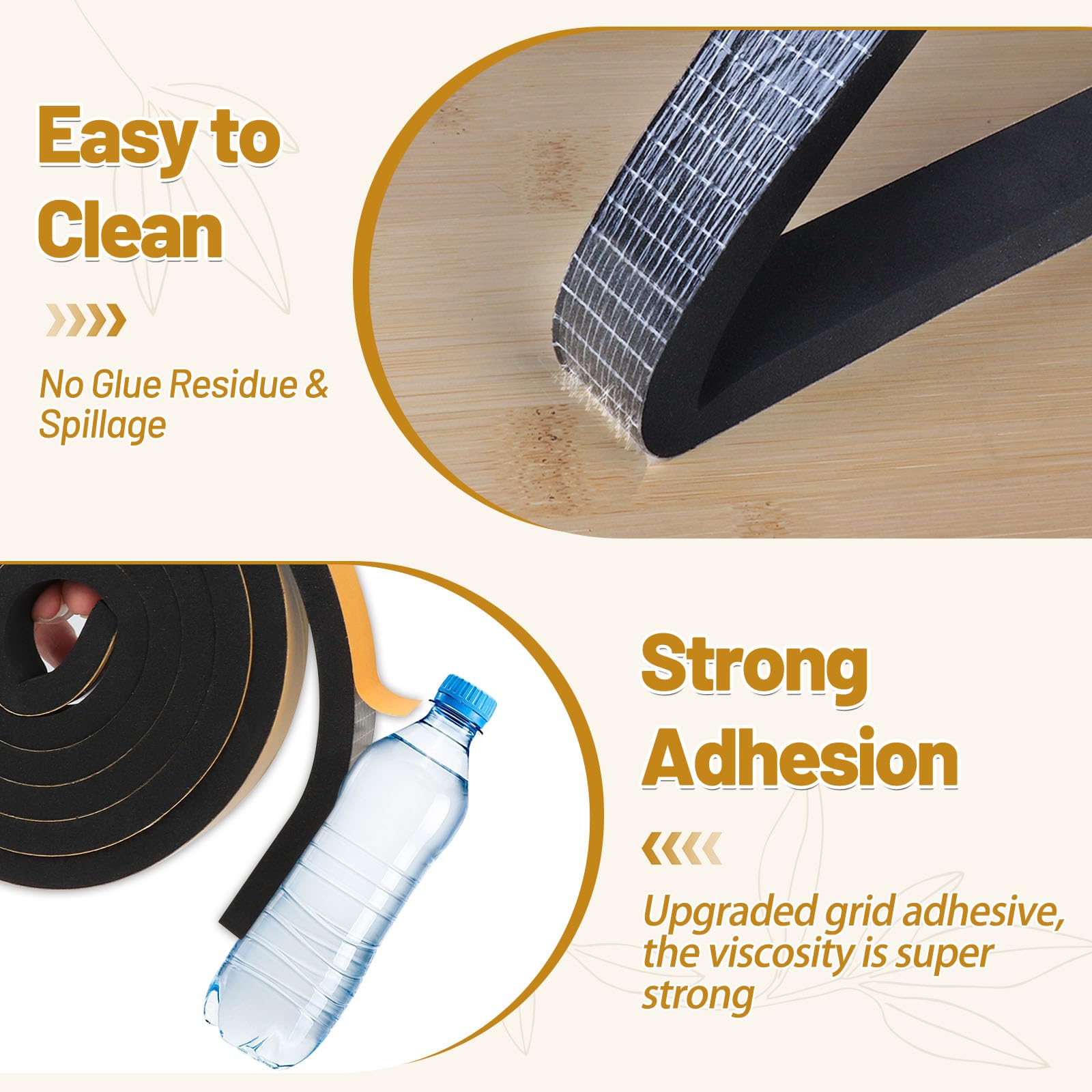 Weather Stripping Soundproof 1 (49.5 Foot)