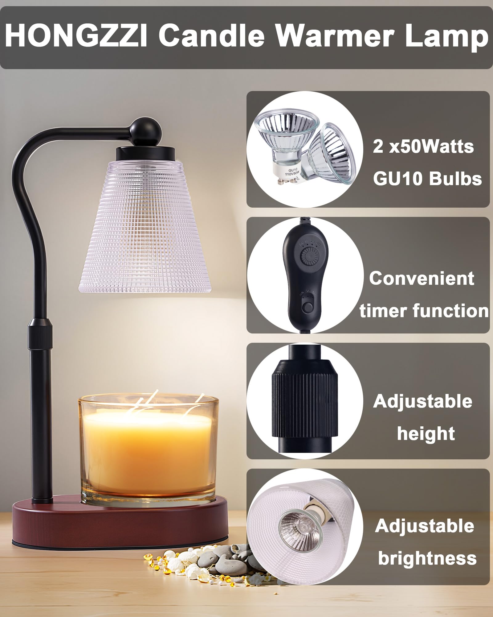 Candle Warmer Lamp with Timer