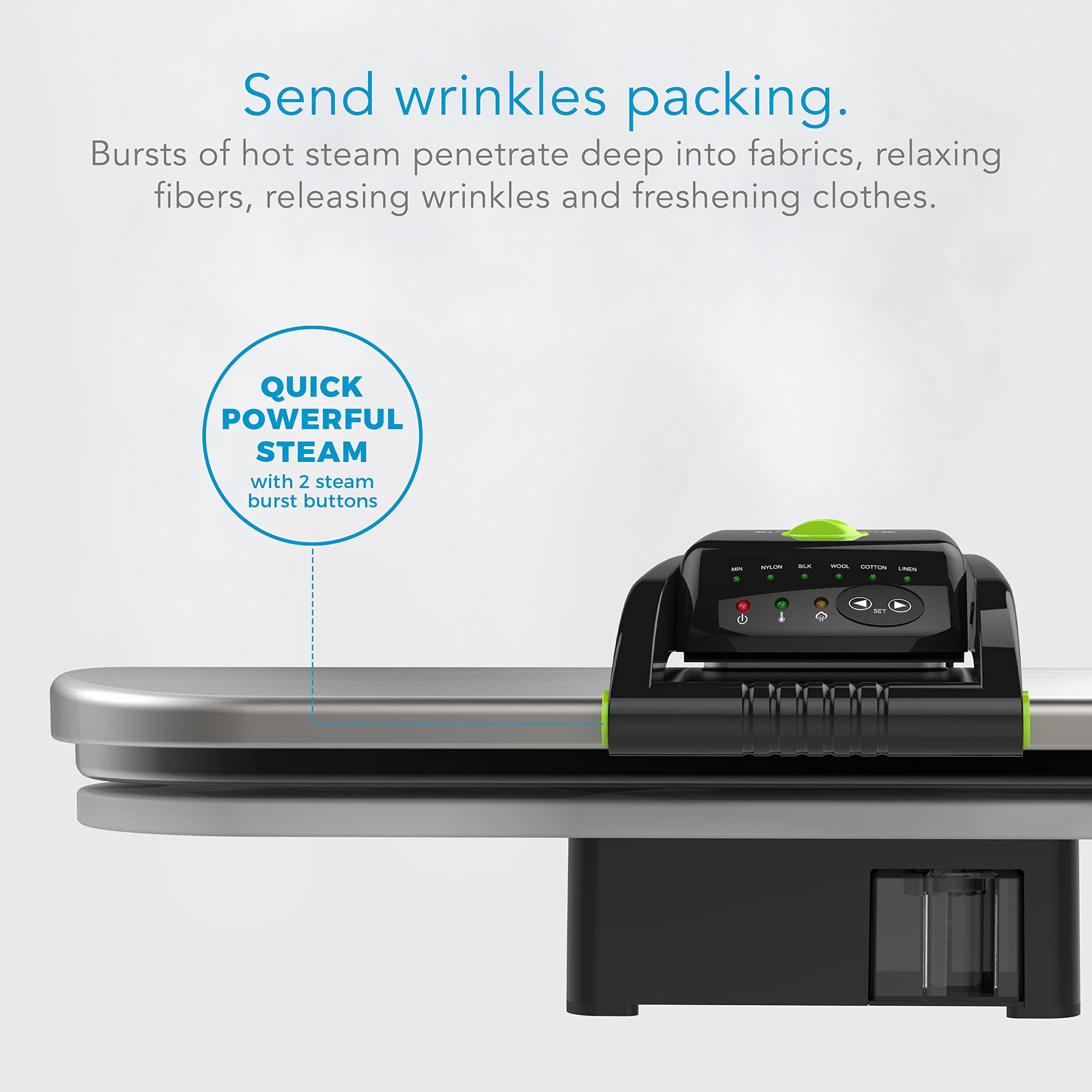 SF 680 Digital Steam Press with Multiple Fabric Settings and Steam Burst Function
