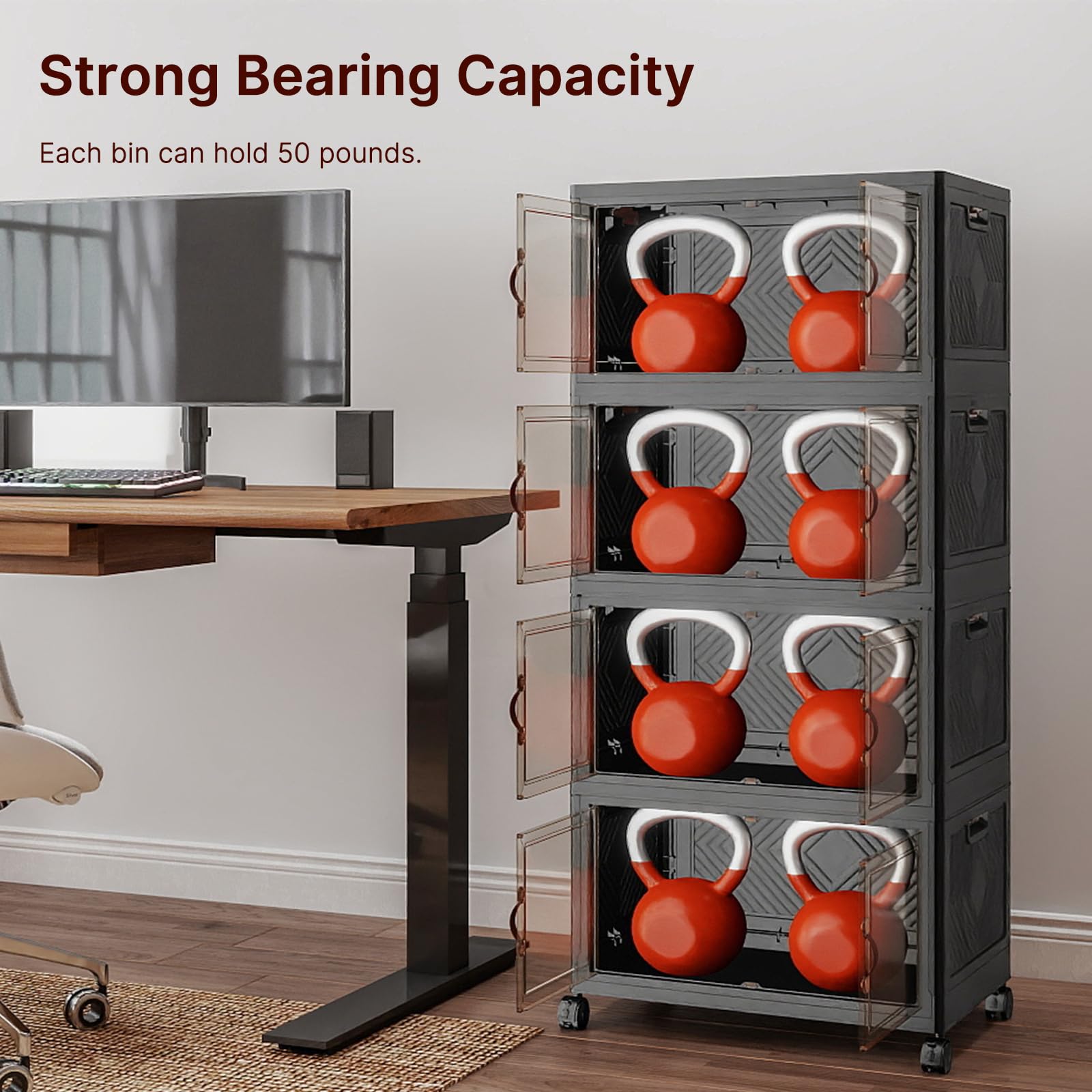 Stackable Storage Bins (5 Count)