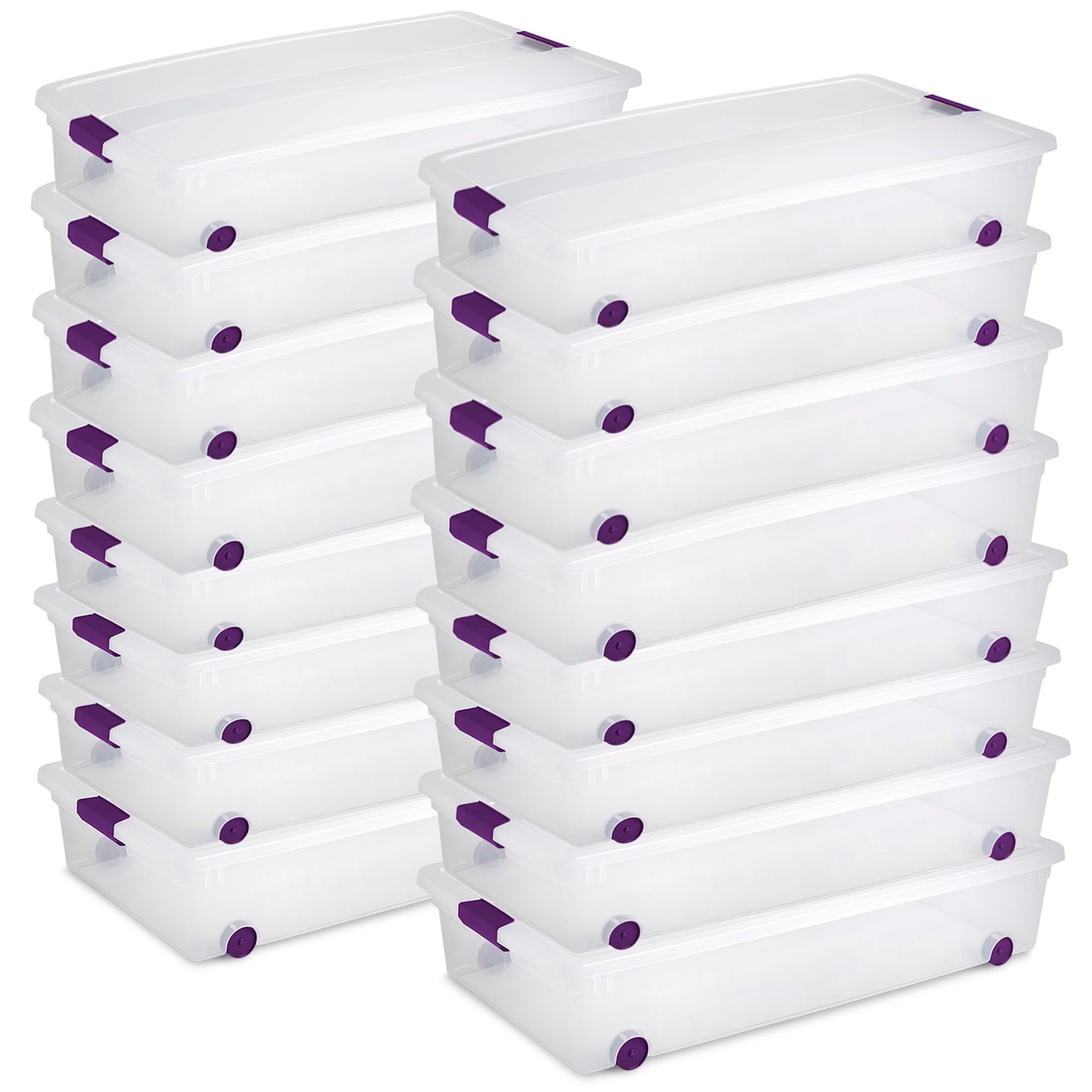 16 Pack 60 Quart ClearView Latch Box (16 Count)