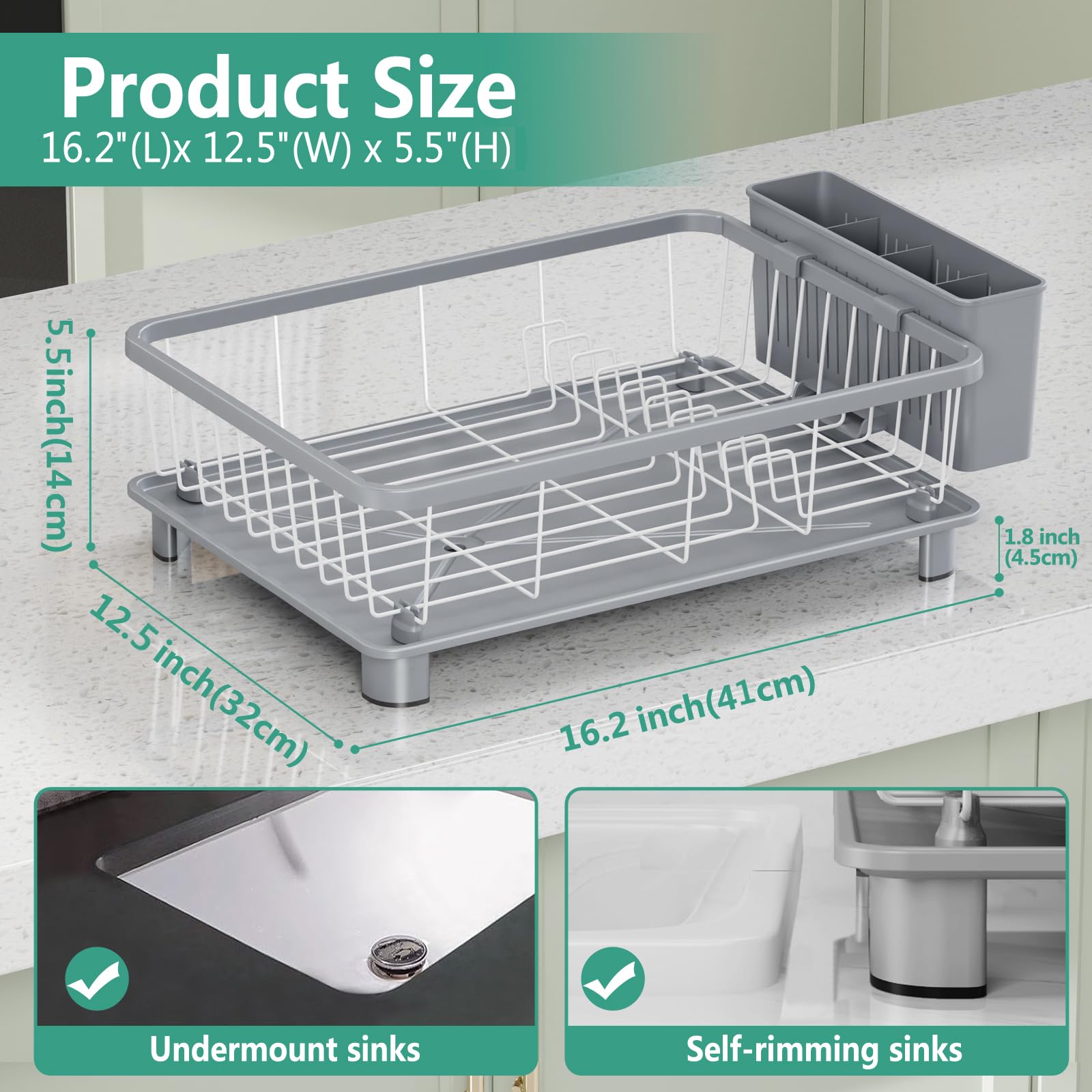 Dish Drying Rack for Kitchen Counter